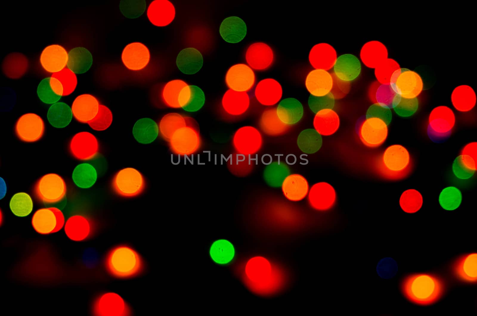 bokeh of christmas lights , abstract background by serhii_lohvyniuk