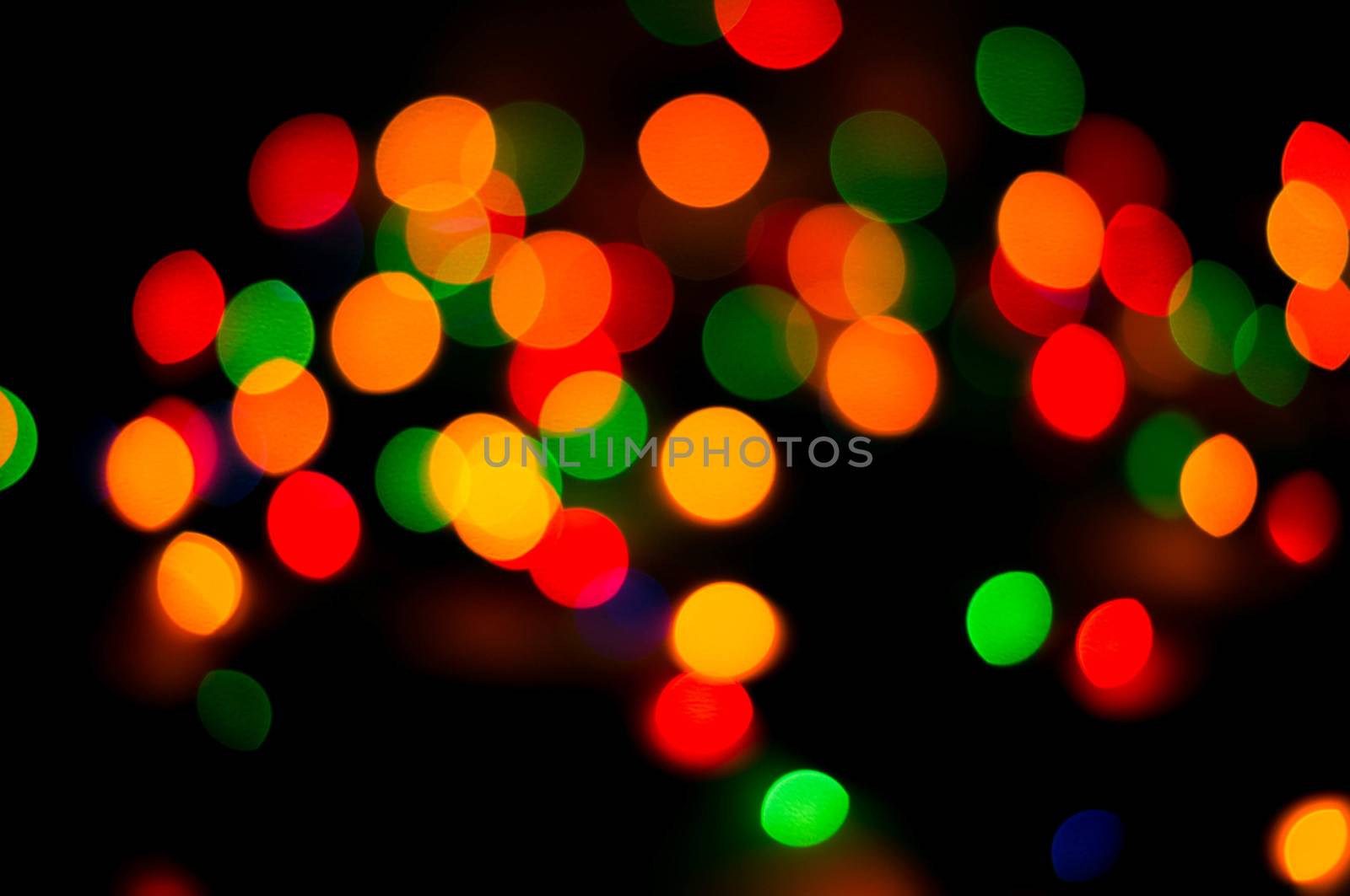 bokeh of christmas lights , abstract background by serhii_lohvyniuk