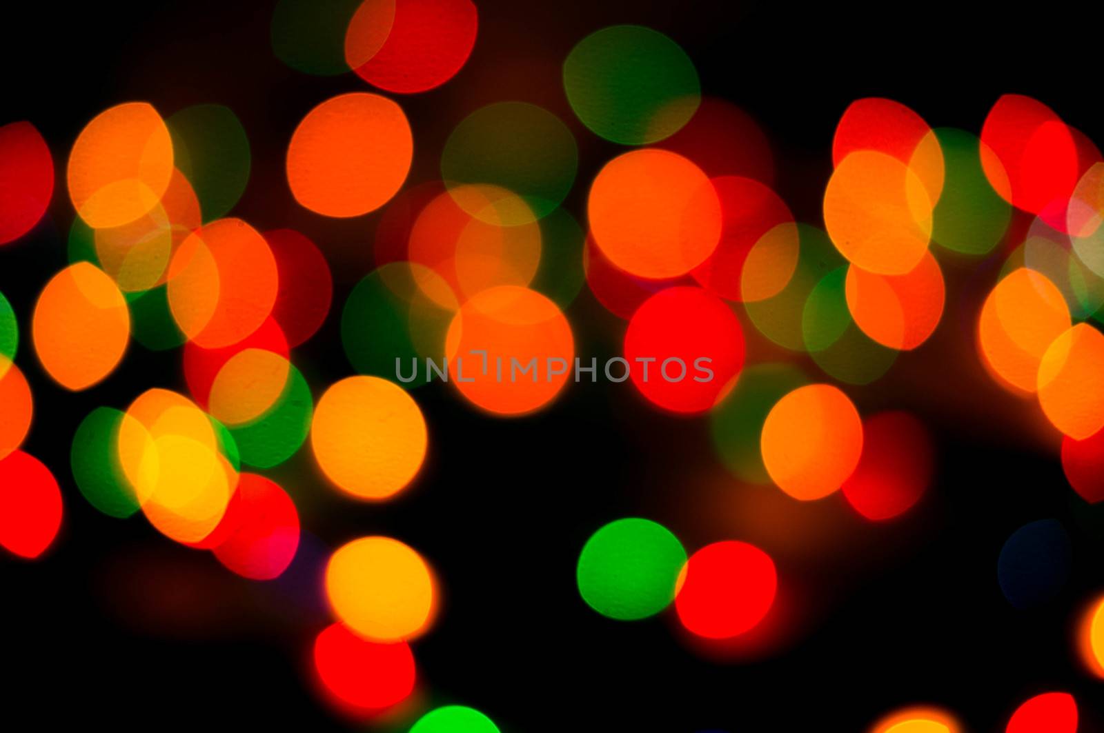 bokeh of christmas lights , abstract background by serhii_lohvyniuk