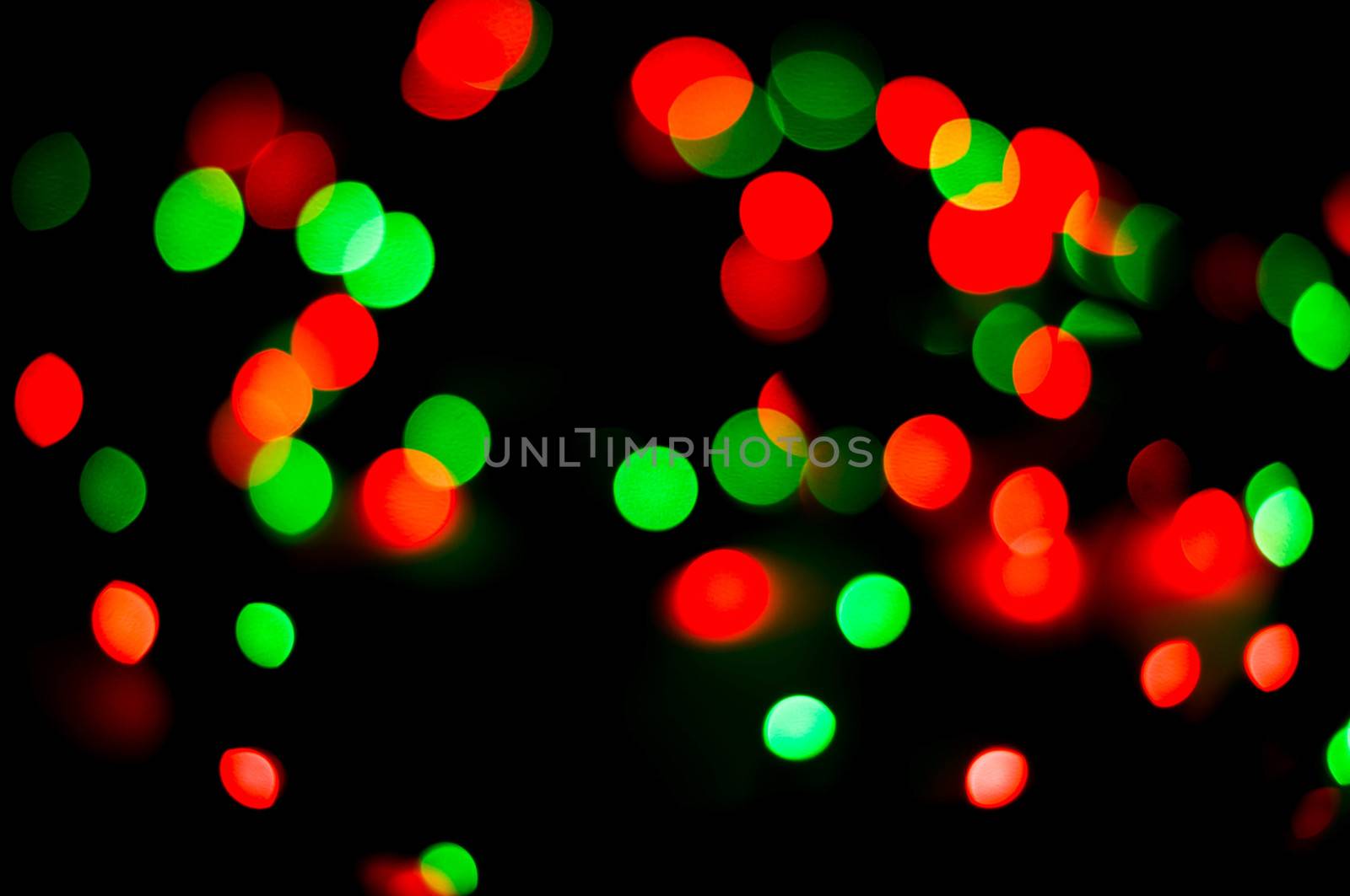 bokeh of christmas lights , abstract background by serhii_lohvyniuk