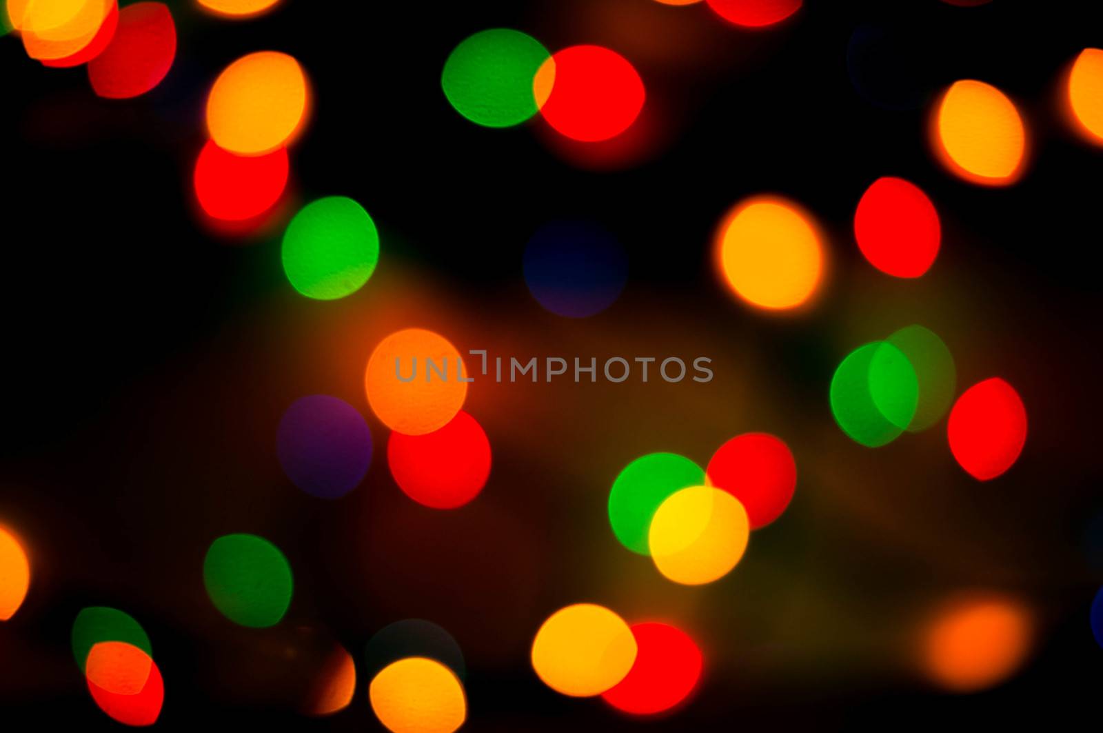 bokeh of christmas lights , abstract background by serhii_lohvyniuk