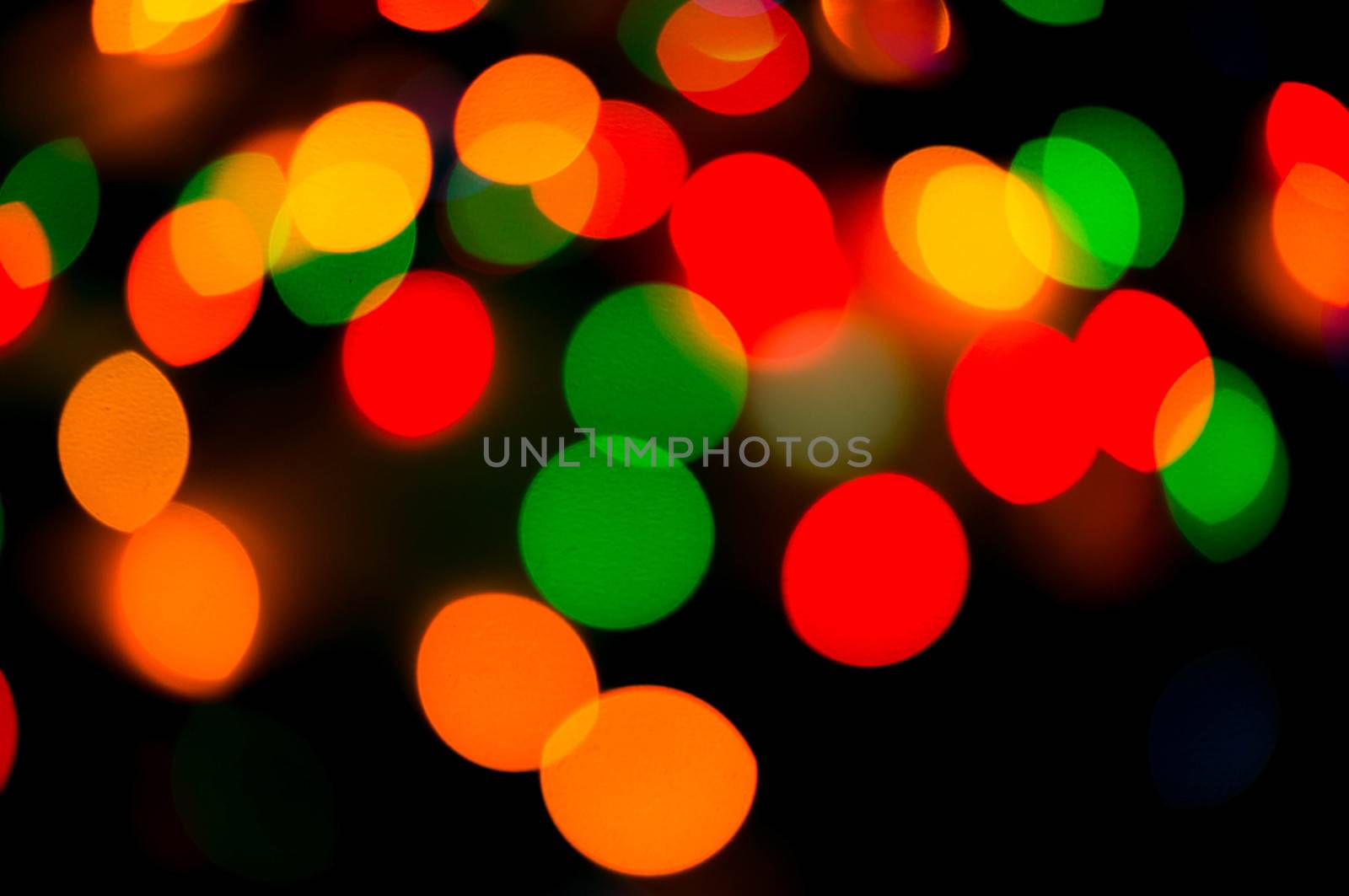 bokeh of christmas lights , abstract background by serhii_lohvyniuk