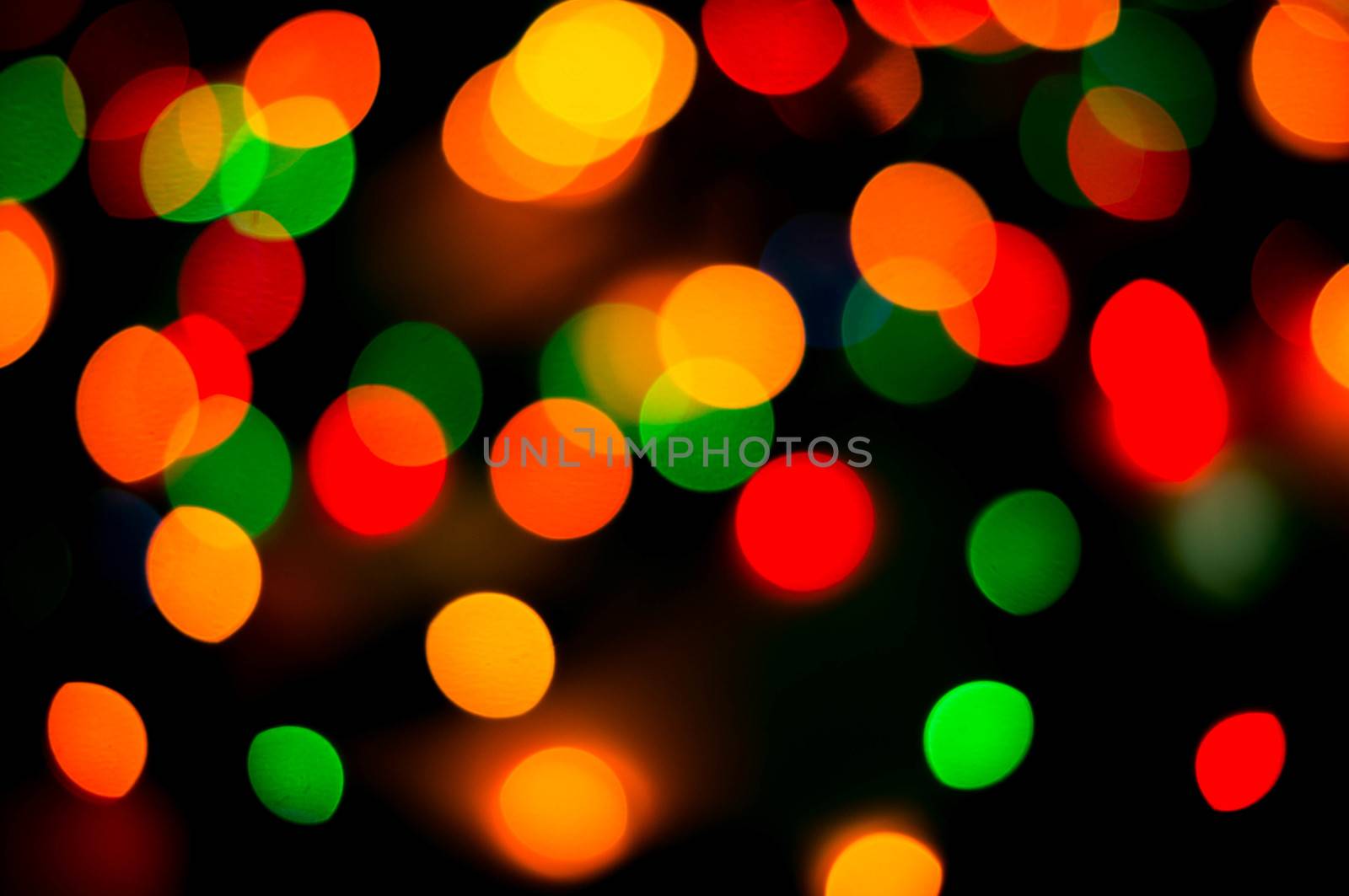 bokeh of christmas lights , abstract background by serhii_lohvyniuk