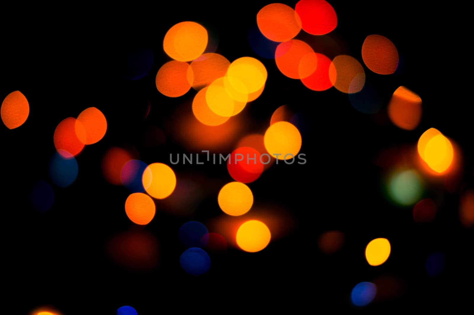 bokeh of christmas lights , abstract background by serhii_lohvyniuk