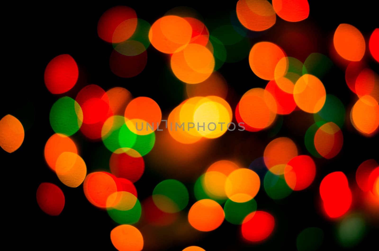 bokeh of christmas lights , abstract background by serhii_lohvyniuk