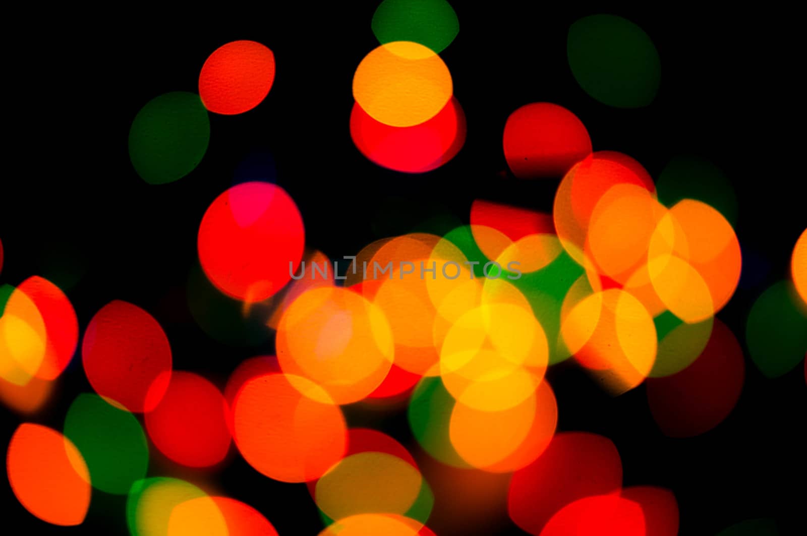 bokeh of christmas lights , abstract background by serhii_lohvyniuk