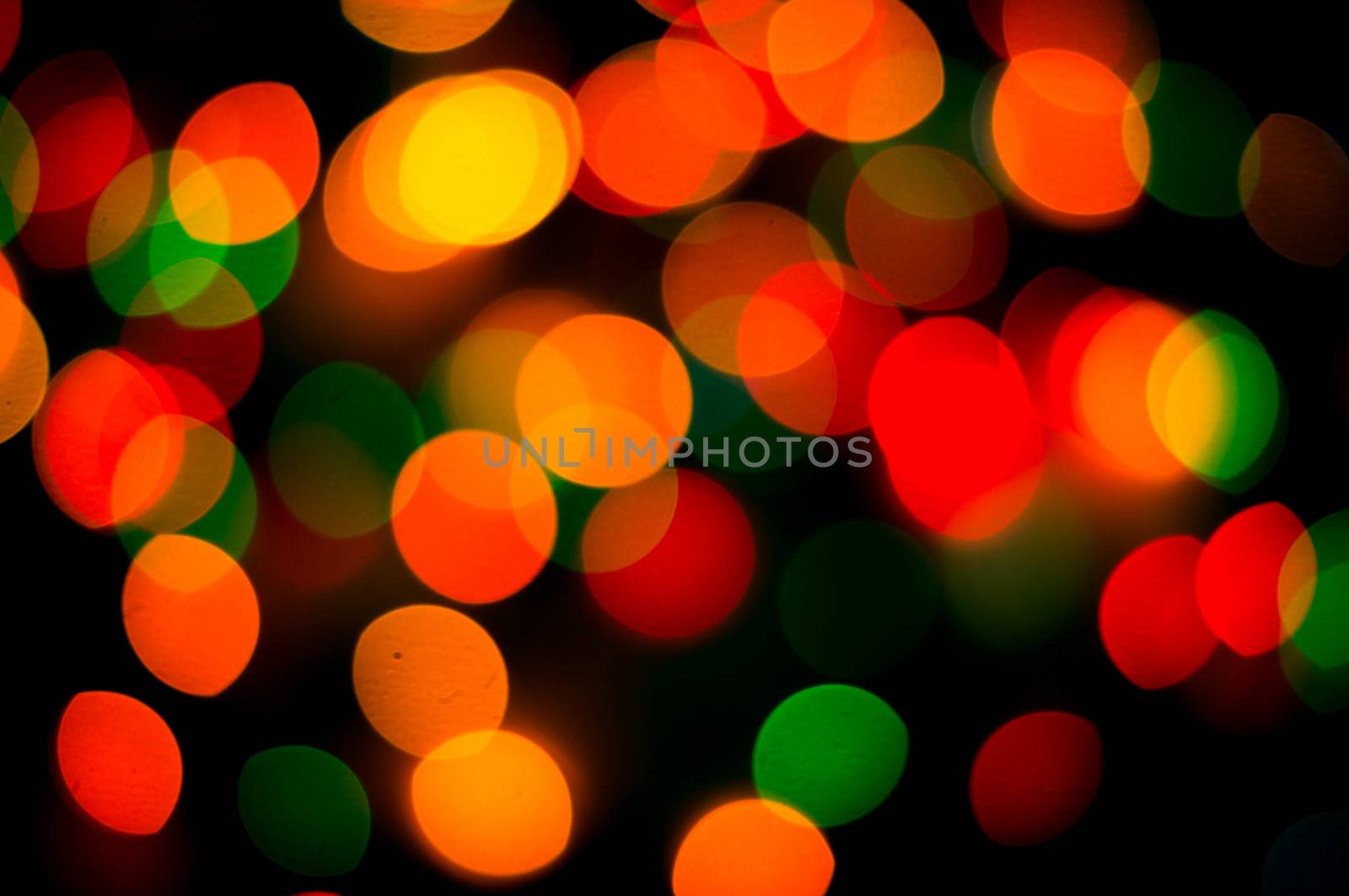 bokeh of christmas lights , abstract background by serhii_lohvyniuk