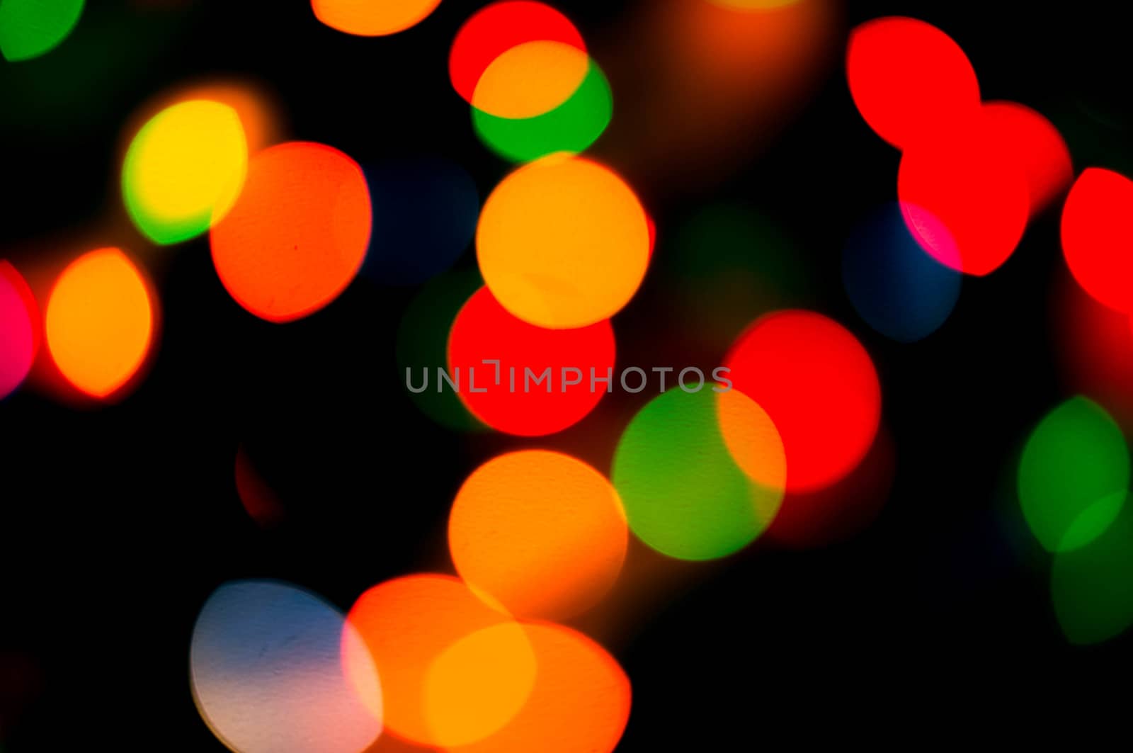 bokeh of christmas lights , abstract background by serhii_lohvyniuk