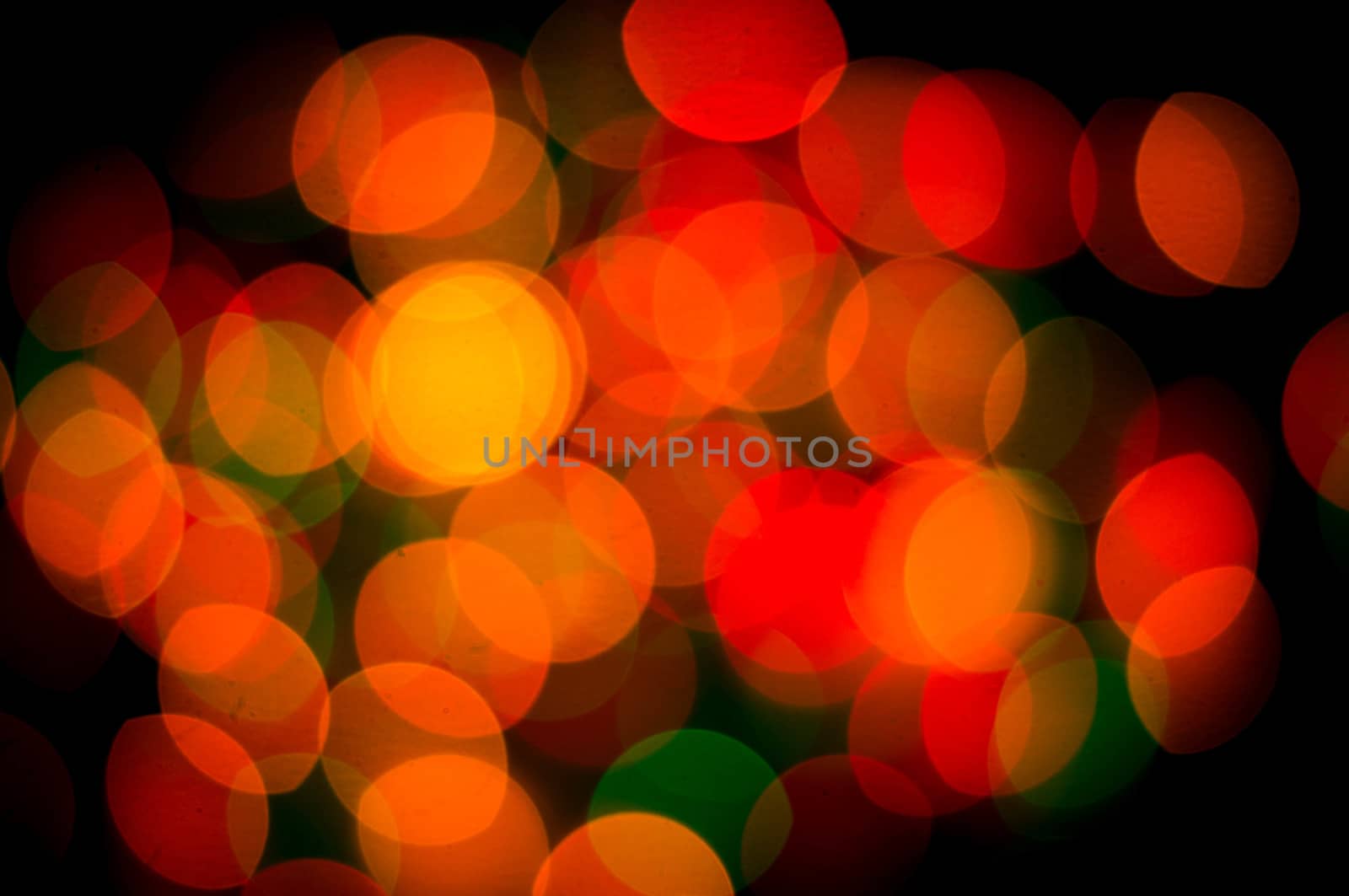 bokeh of christmas lights , abstract background by serhii_lohvyniuk