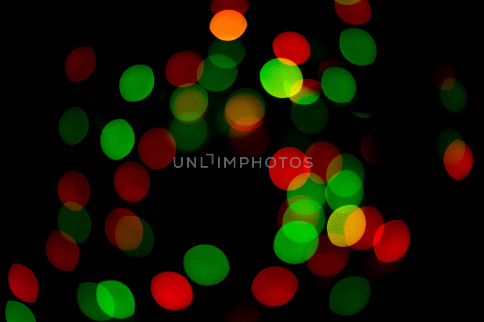 bokeh of christmas lights , abstract background by serhii_lohvyniuk