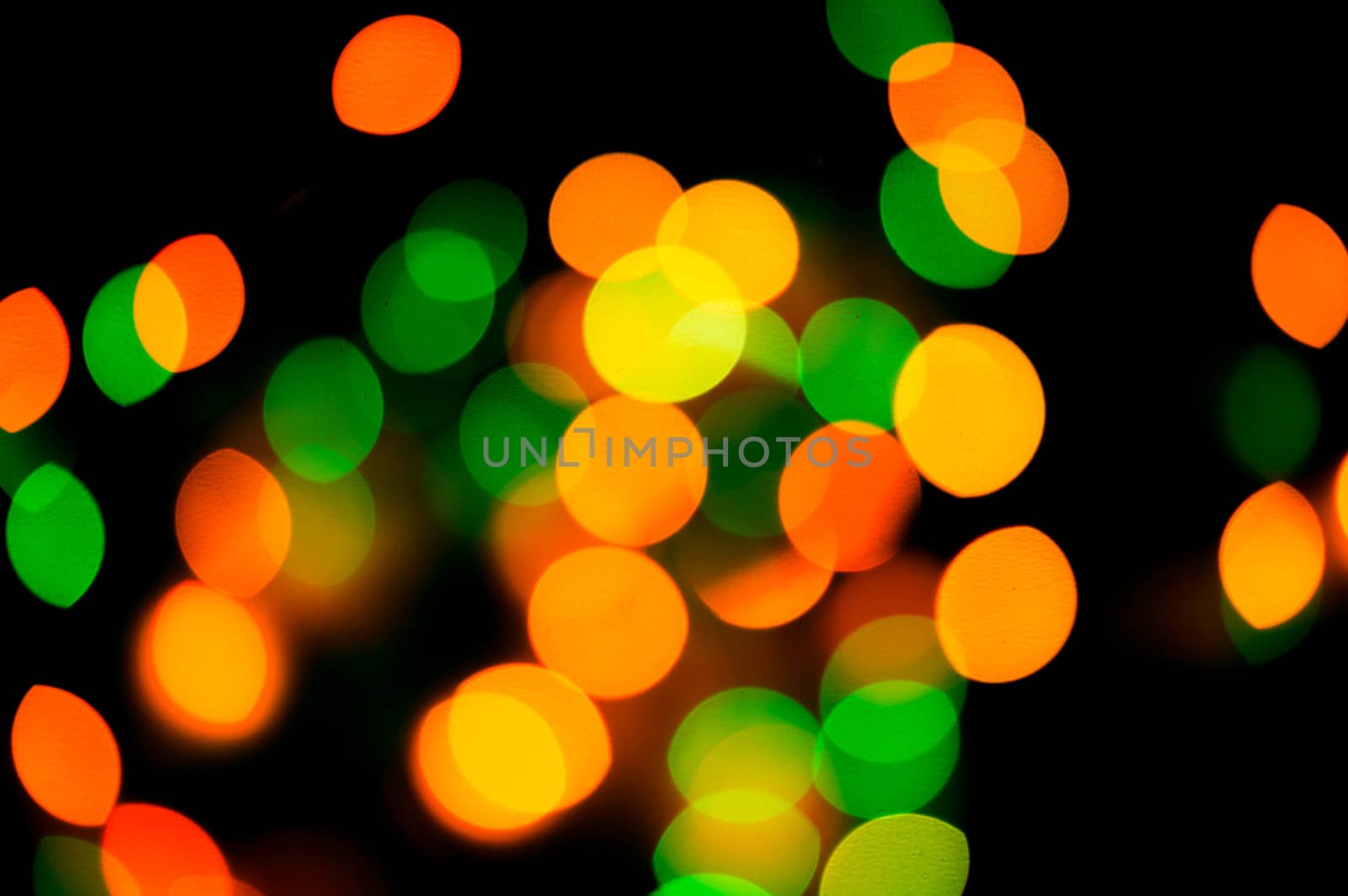 bokeh of christmas lights , abstract background by serhii_lohvyniuk