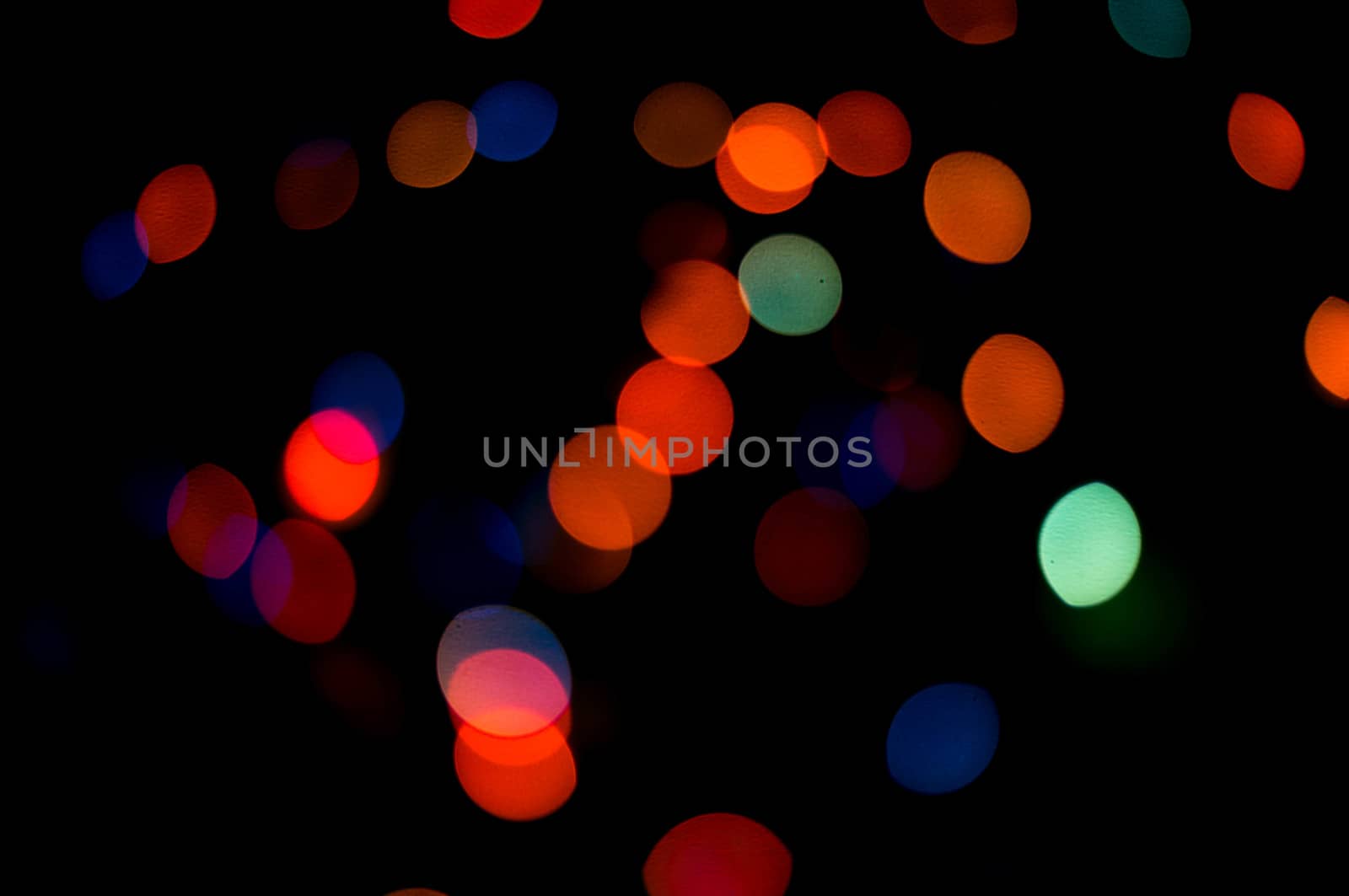 bokeh of christmas lights , abstract background by serhii_lohvyniuk