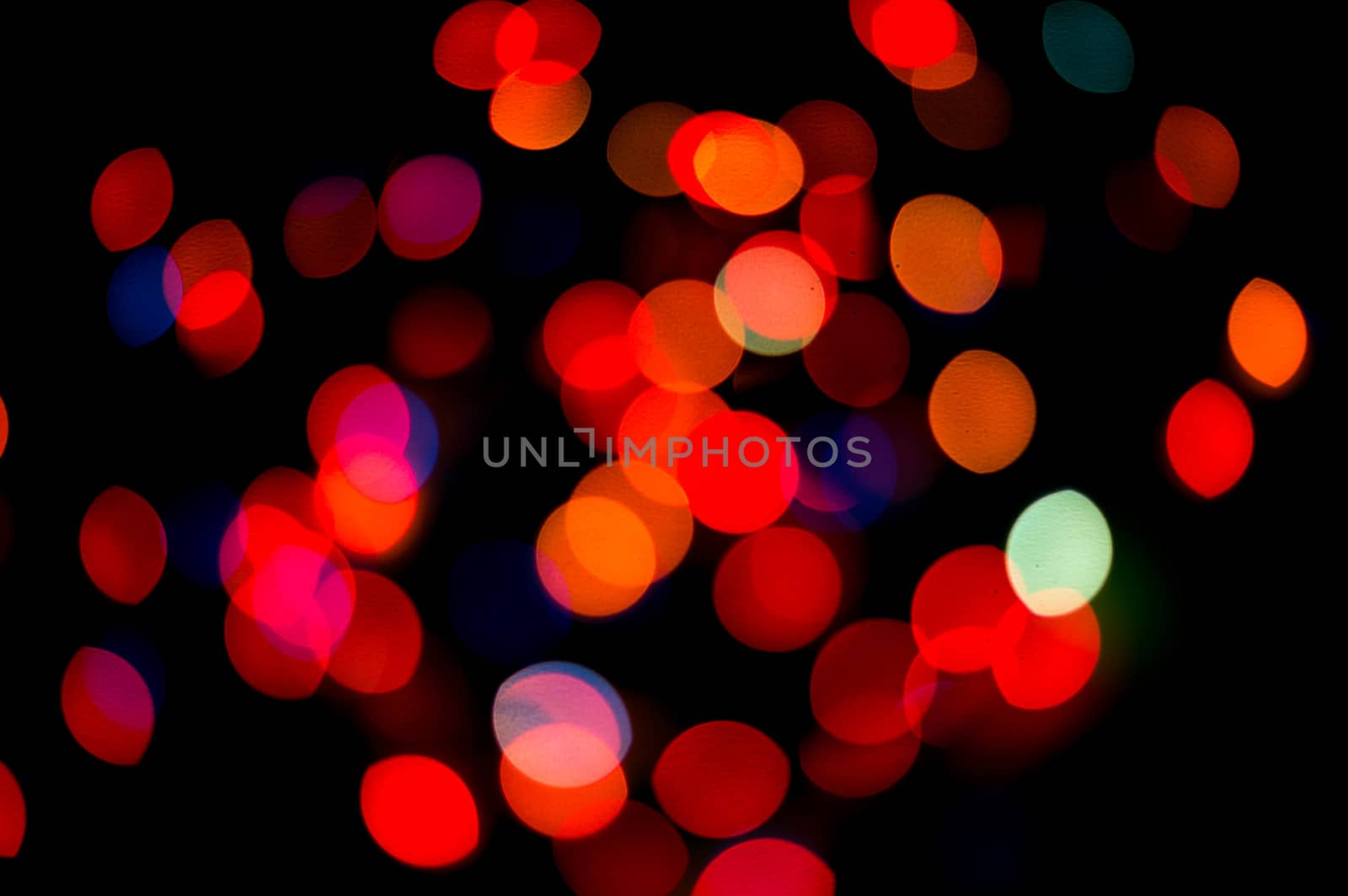 bokeh of christmas lights , abstract background by serhii_lohvyniuk