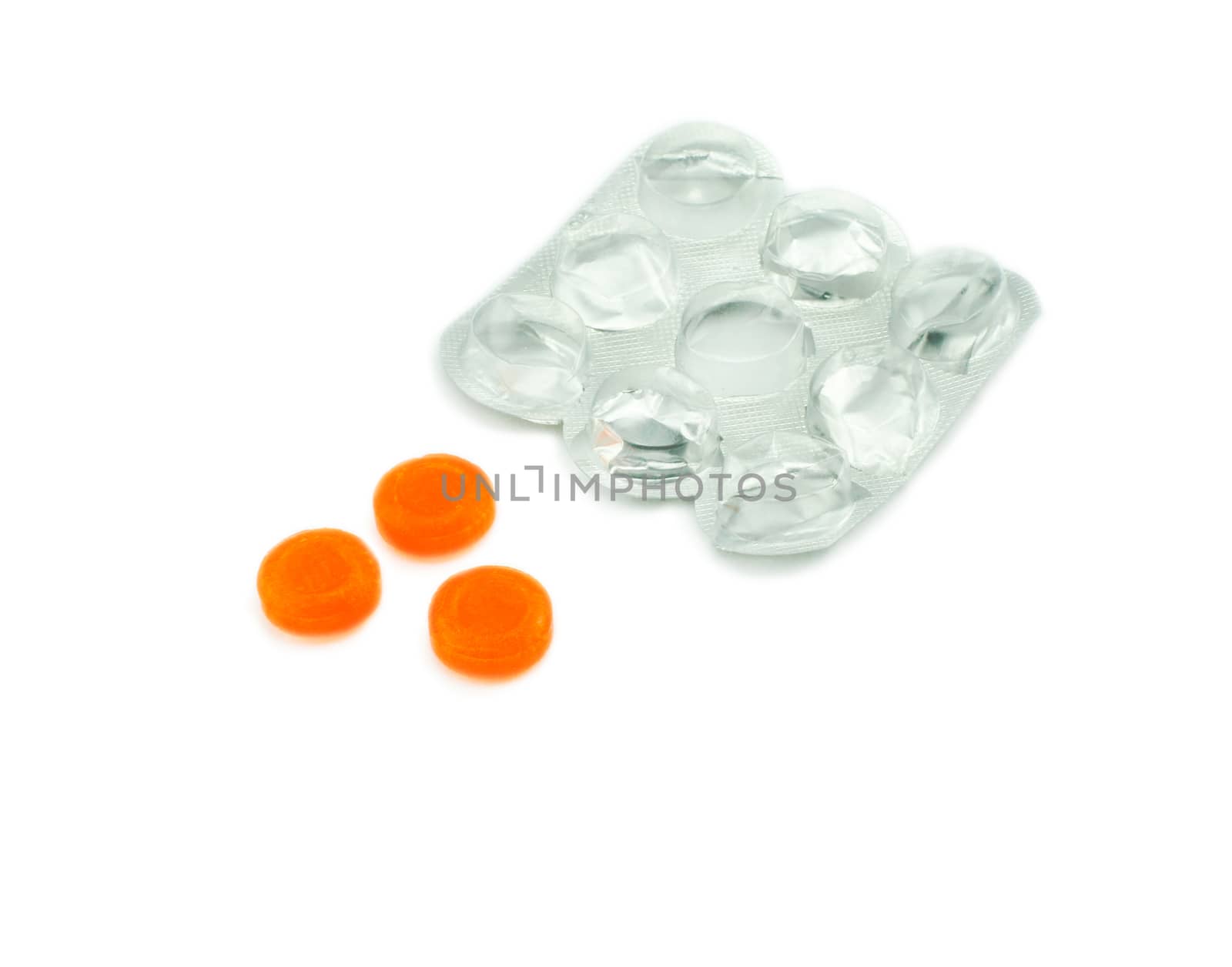 pills isolated on white background. For your commercial and editorial use.
