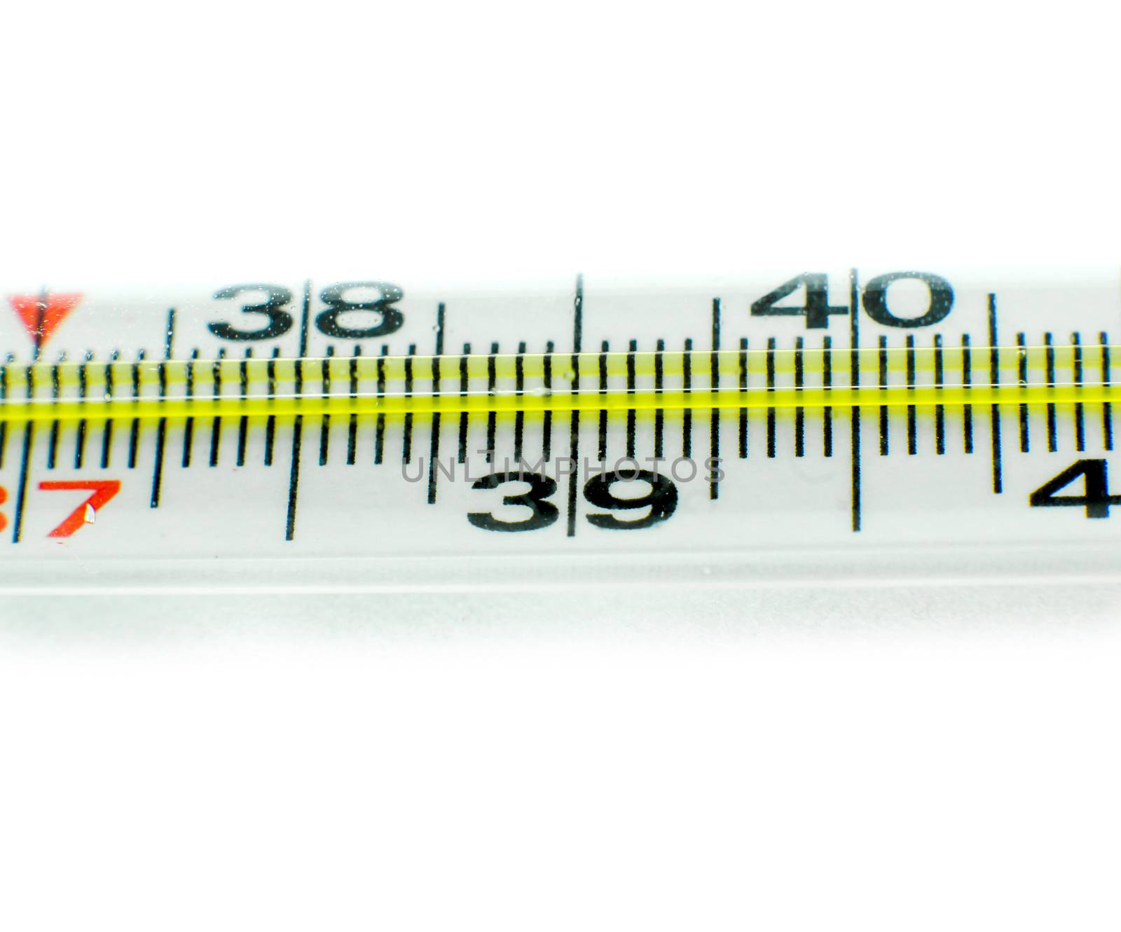 Medical thermometer isolated on the white background. For your commercial and editorial use.