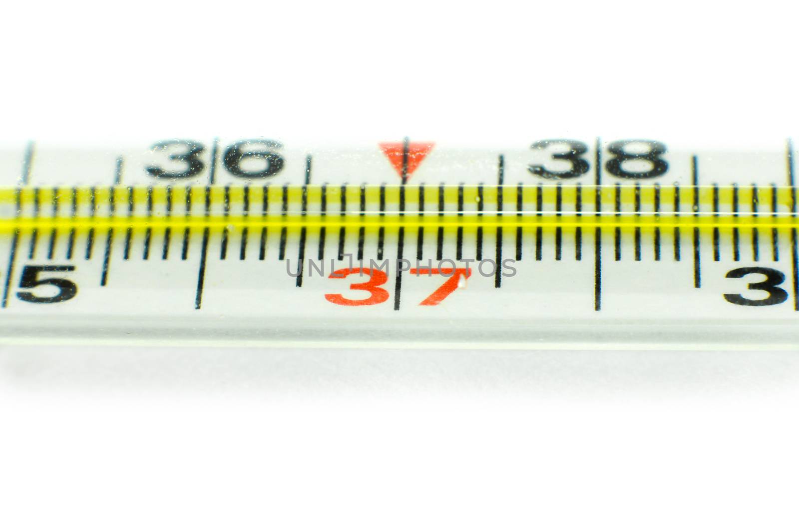 Medical thermometer isolated on the white background. For your commercial and editorial use.