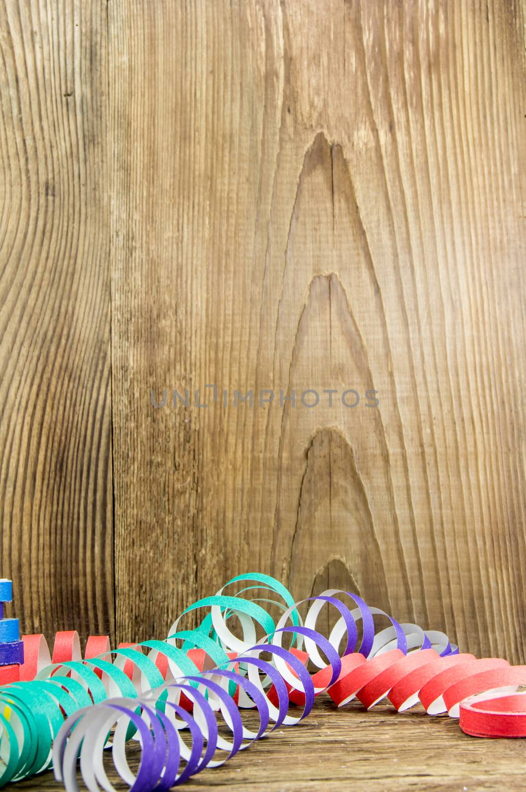 Bright christmas composition on wooden background. For your commercial and editorial use.