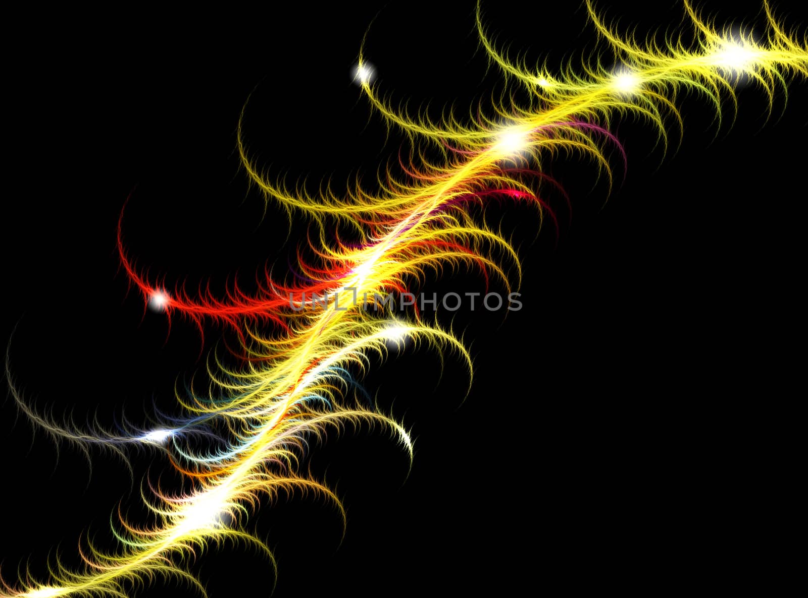 abstract background with blurred magic neon light rays