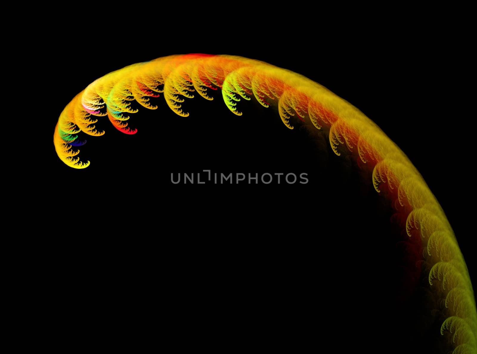 abstract background with blurred magic neon light rays. by serhii_lohvyniuk