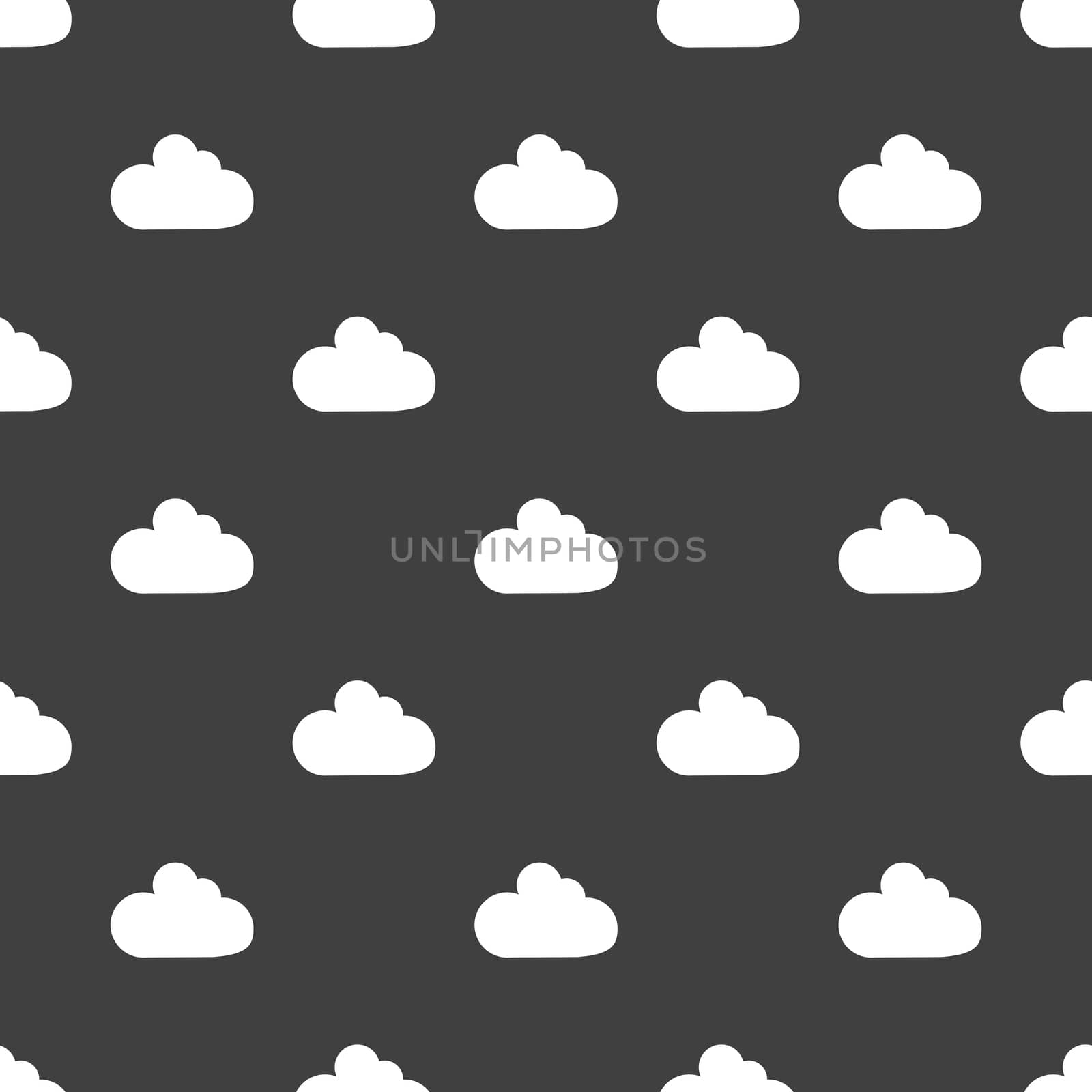 Cloud download application web icon.flat design. Seamless pattern. by serhii_lohvyniuk