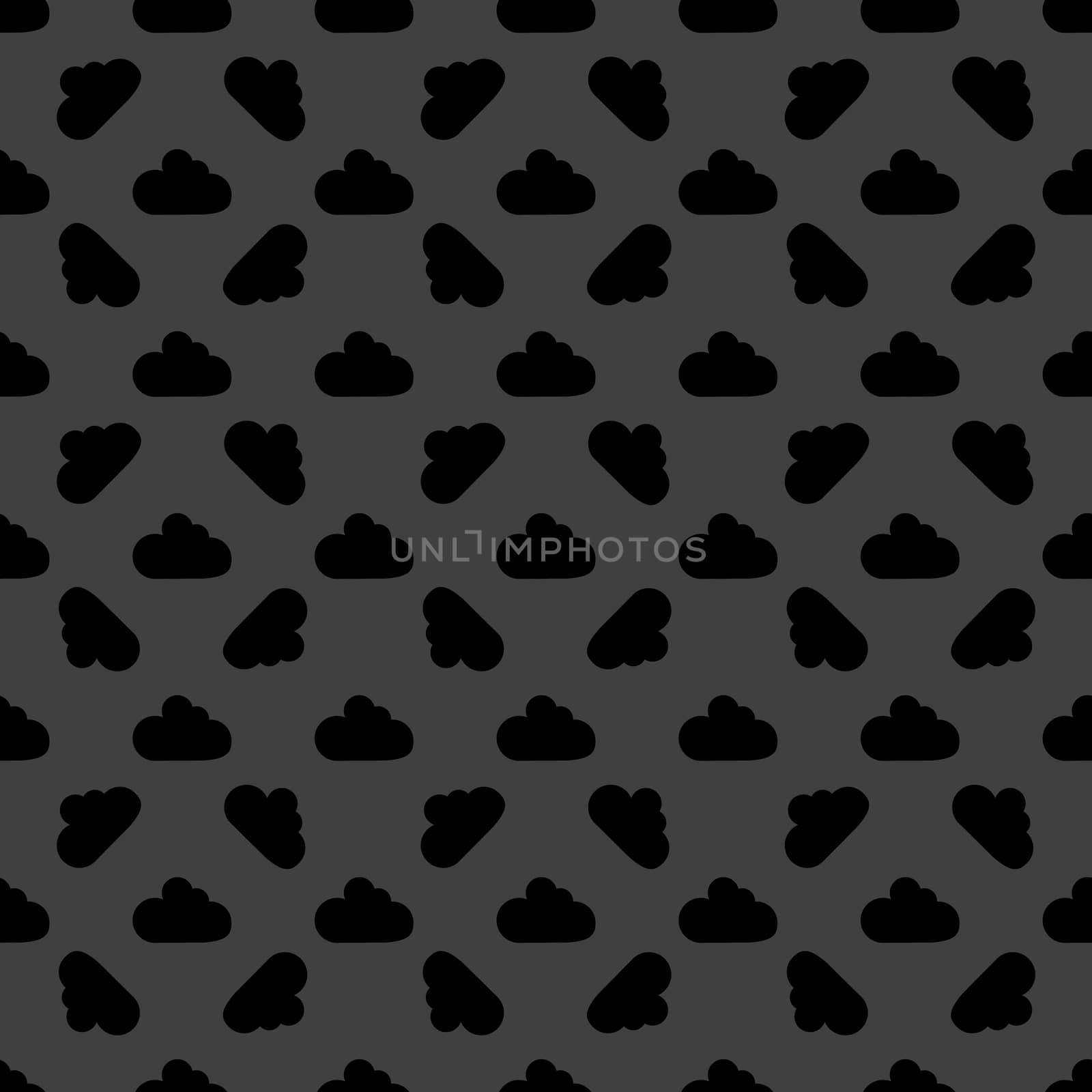 Cloud download application web icon. Seamless pattern.