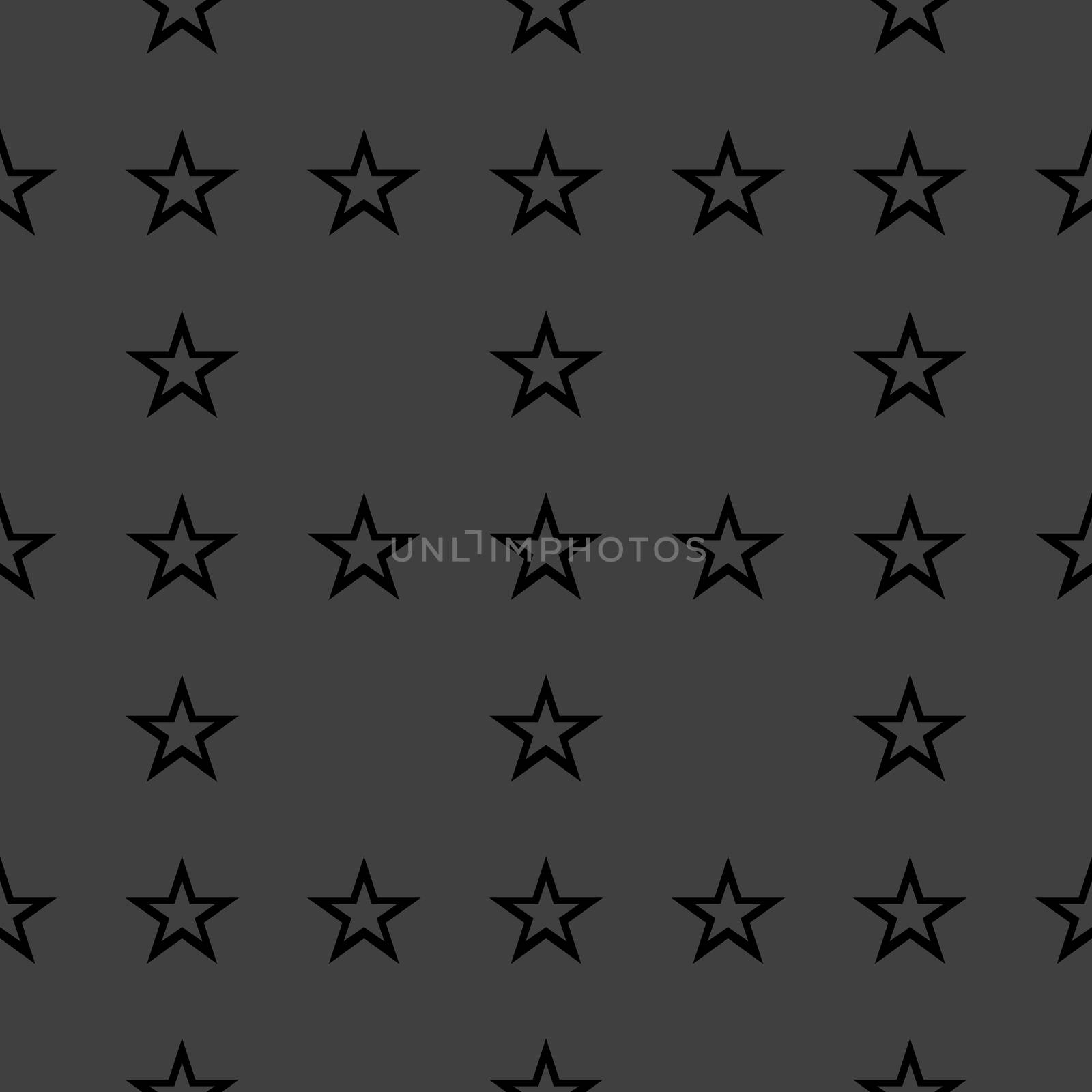 star web icon. flat design. Seamless gray pattern. by serhii_lohvyniuk