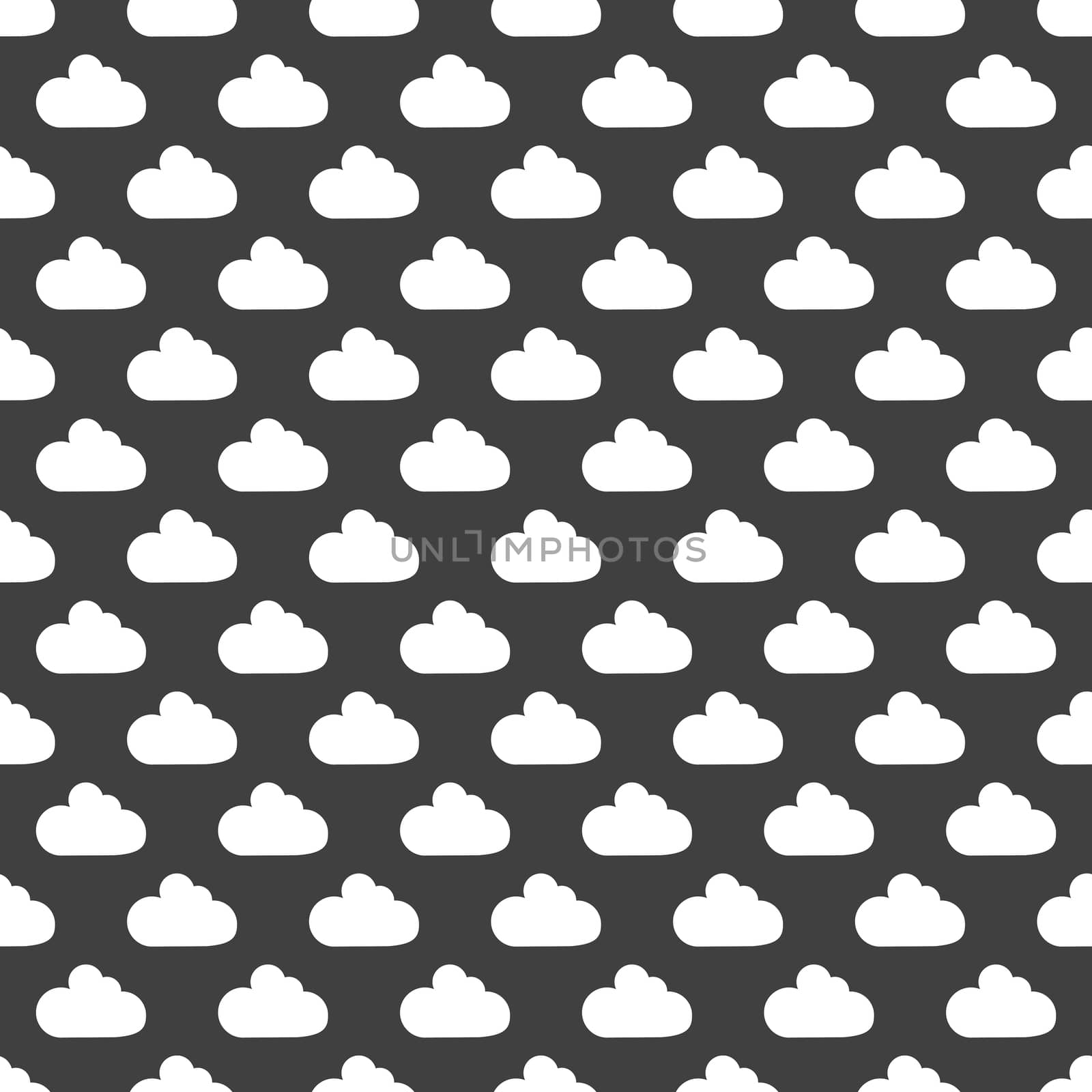 Cloud download application web icon.flat design. Seamless pattern. by serhii_lohvyniuk