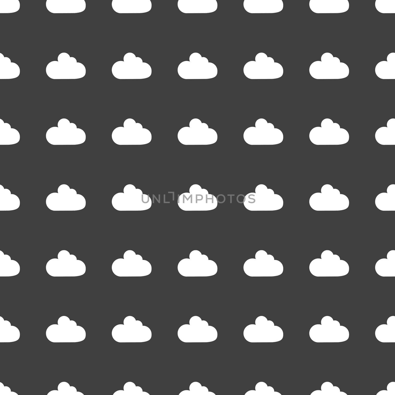 Cloud download application web icon. Seamless pattern.