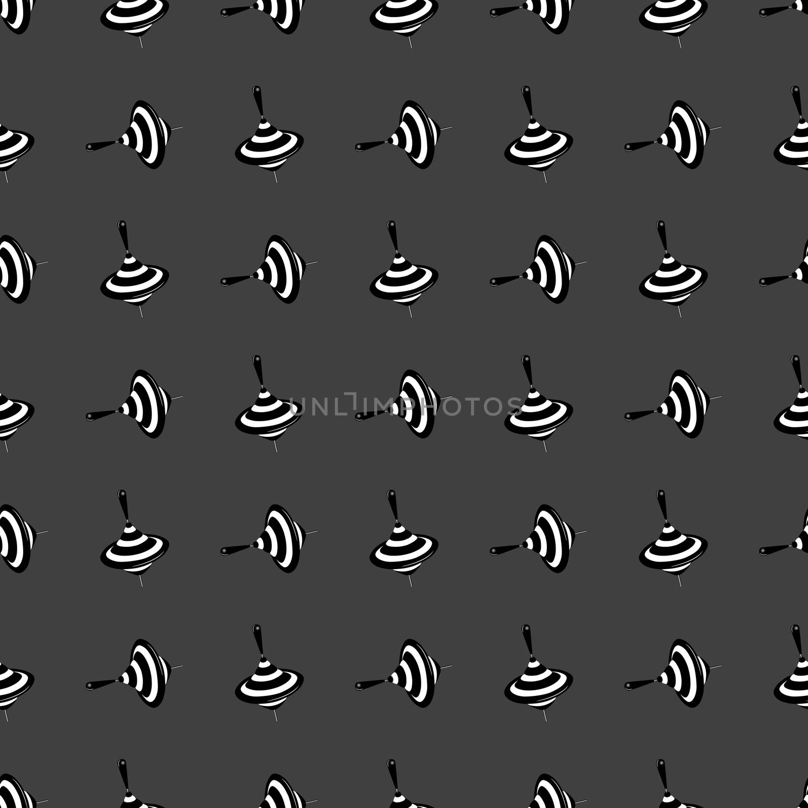 whirligig web icon. flat design. Seamless gray pattern.