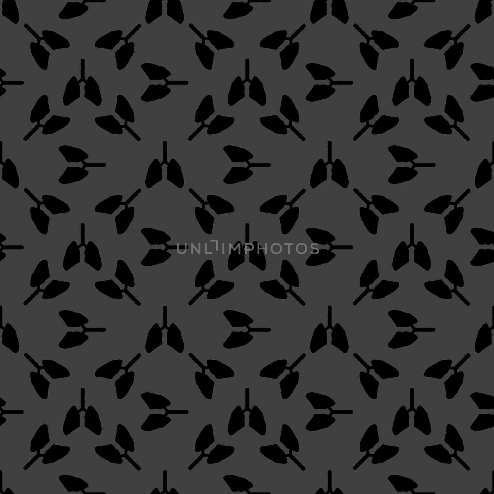 Human lung web icon. flat design. Seamless gray pattern. by serhii_lohvyniuk