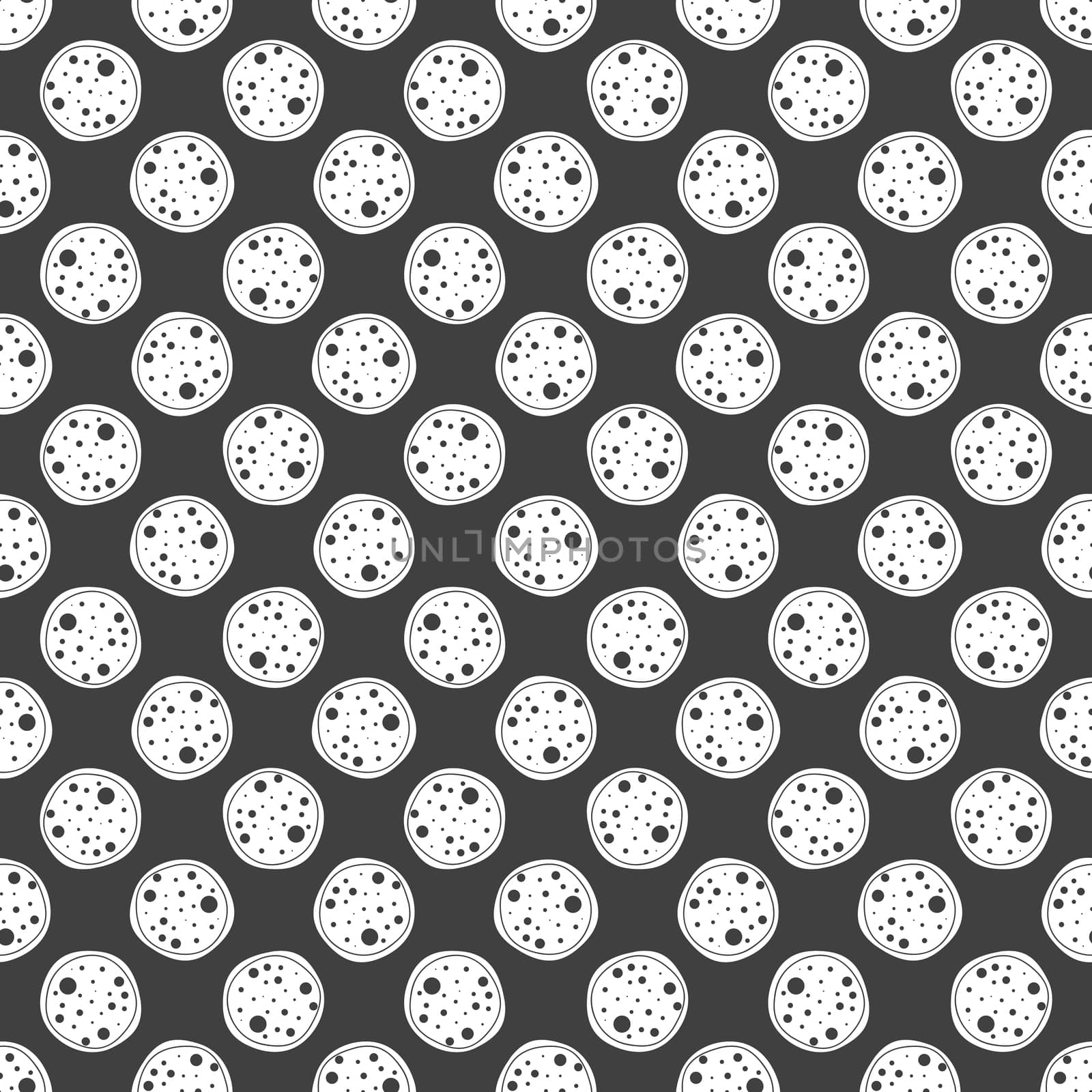 Pizza web icon. flat design. Seamless gray pattern.