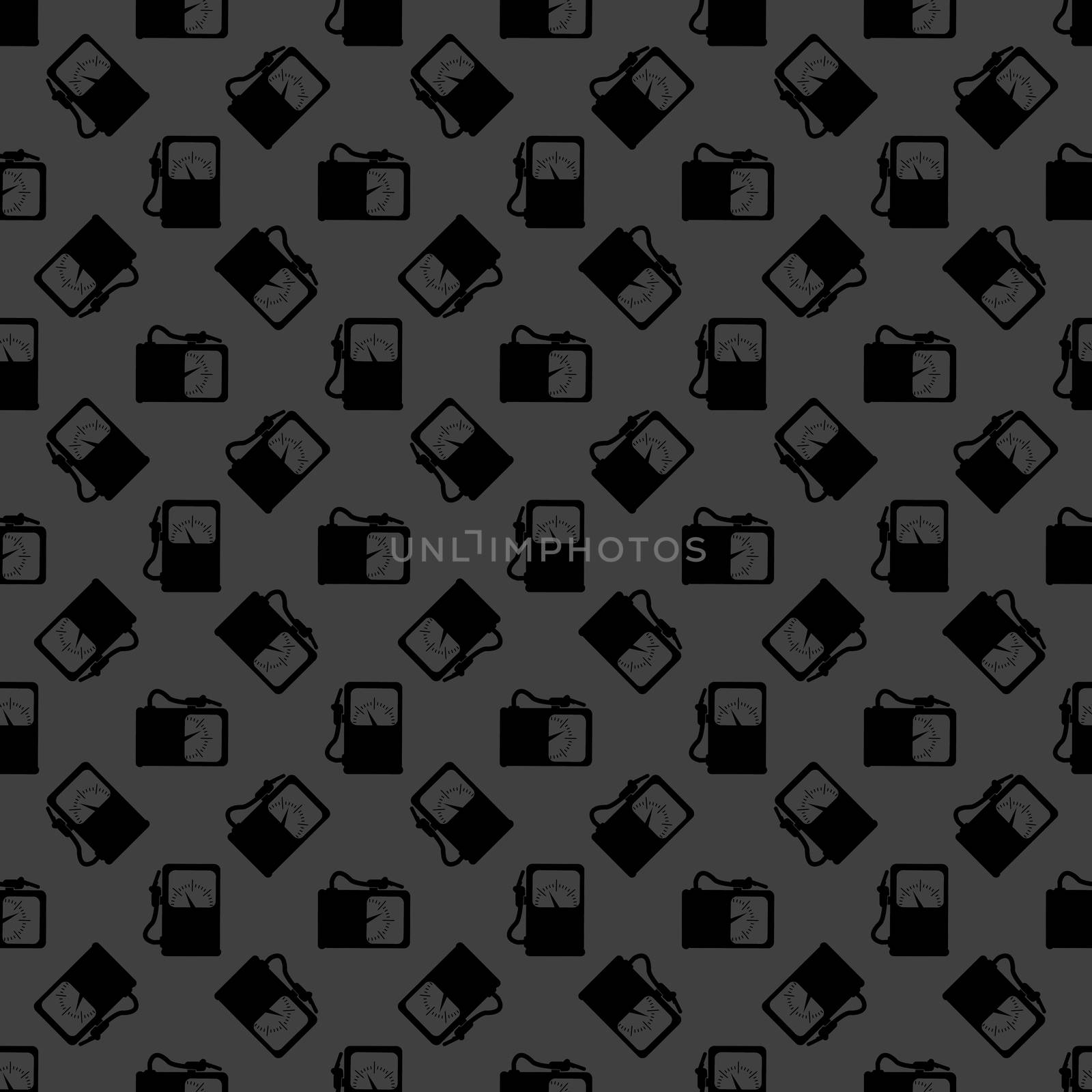 Gas, fuel station web icon. flat design. Seamless gray pattern. by serhii_lohvyniuk