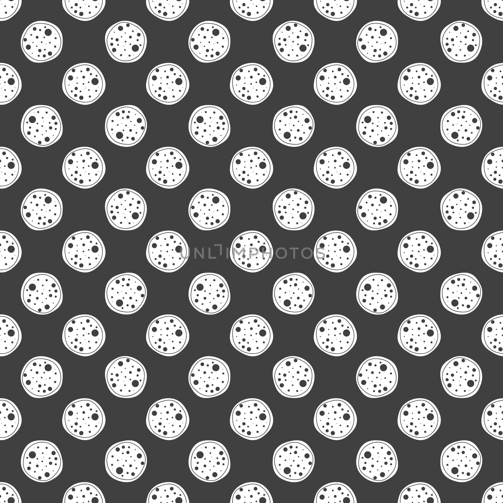 Pizza web icon. flat design. Seamless gray pattern.