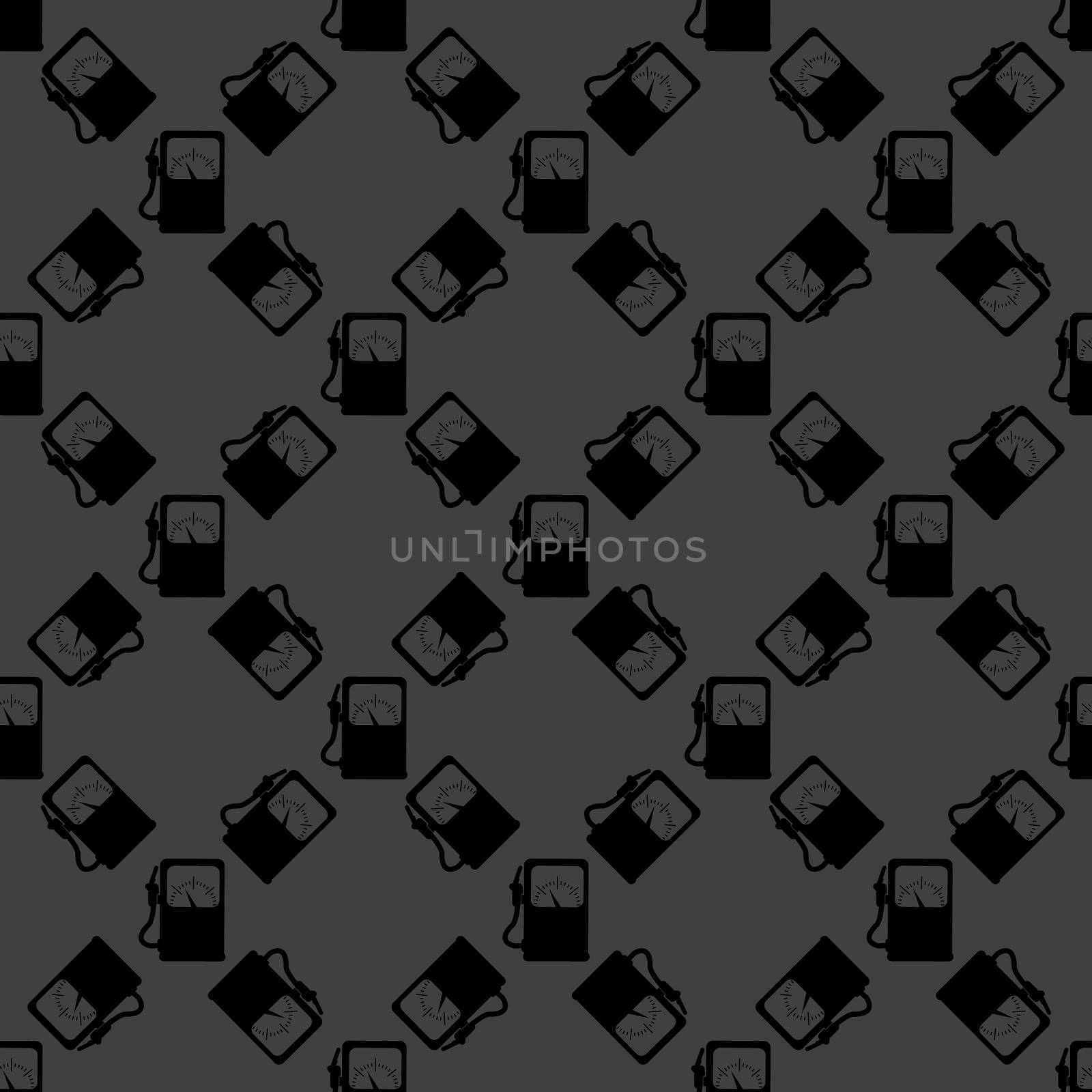 Gas, fuel station web icon. flat design. Seamless gray pattern.