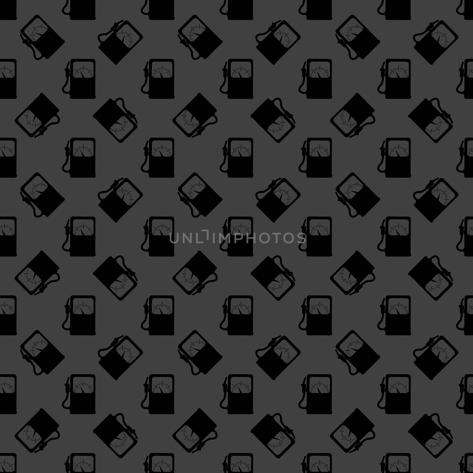 Gas, fuel station web icon. flat design. Seamless gray pattern. by serhii_lohvyniuk