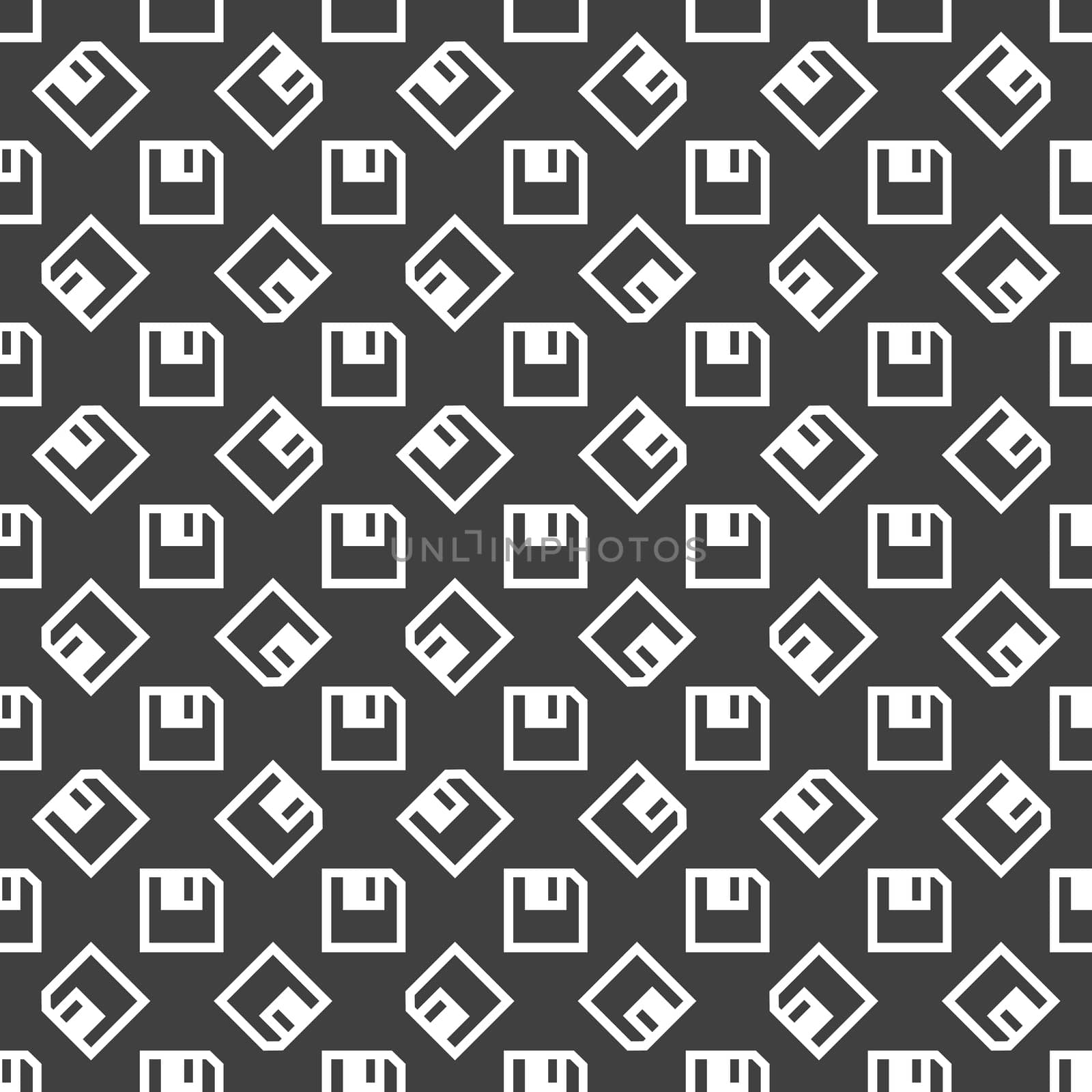 floppy disk web icon. flat design. Seamless pattern. by serhii_lohvyniuk