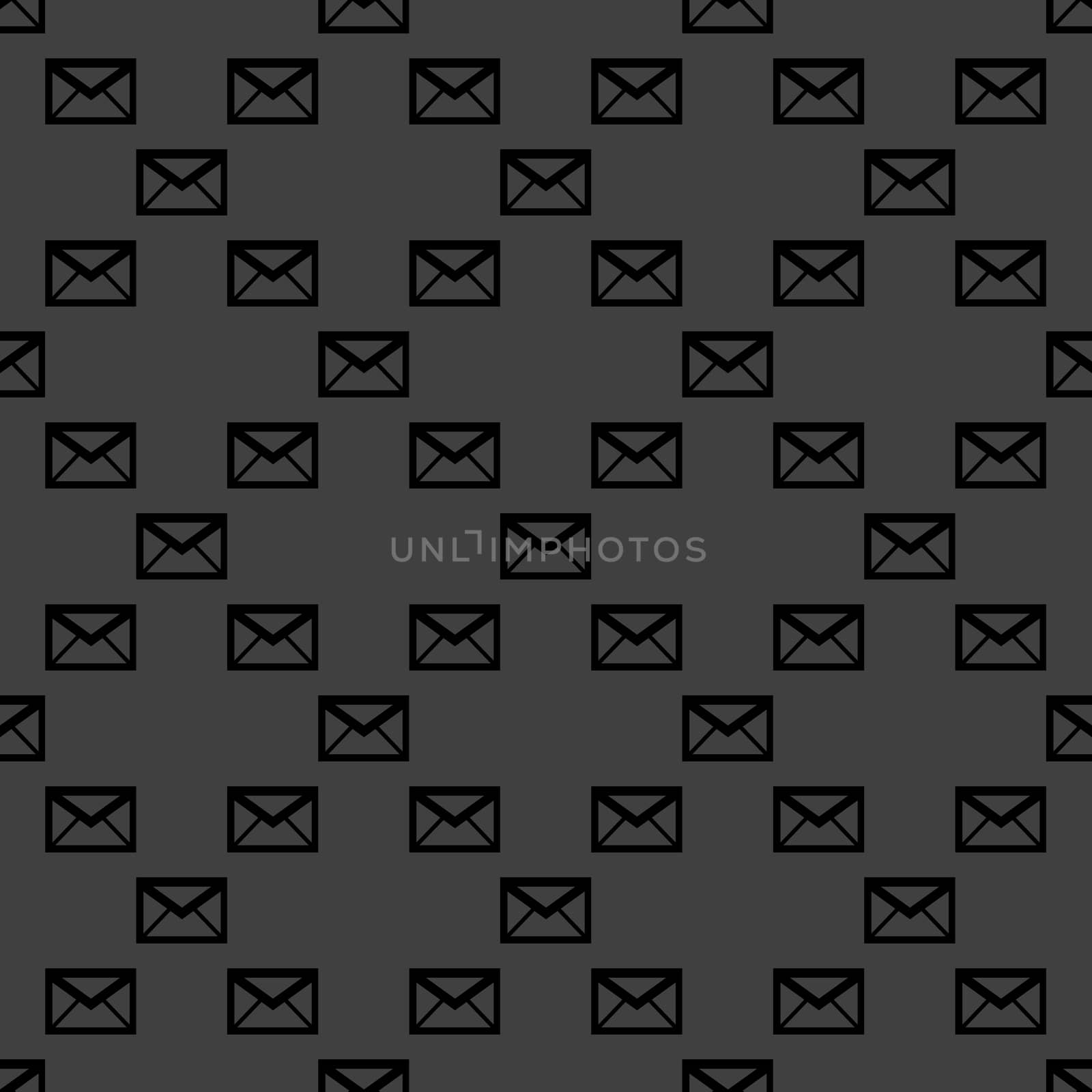 mail envelope web icon. flat design. Seamless pattern. by serhii_lohvyniuk