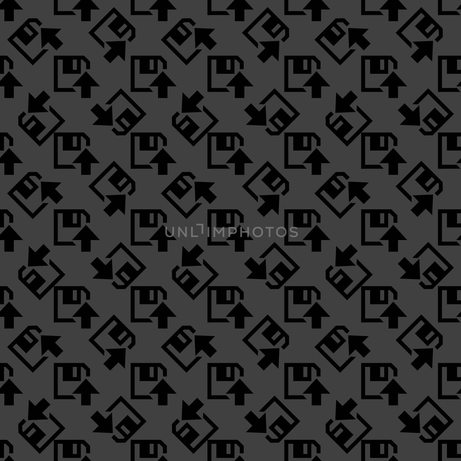 floppy disk upload web icon. flat design. Seamless pattern. by serhii_lohvyniuk