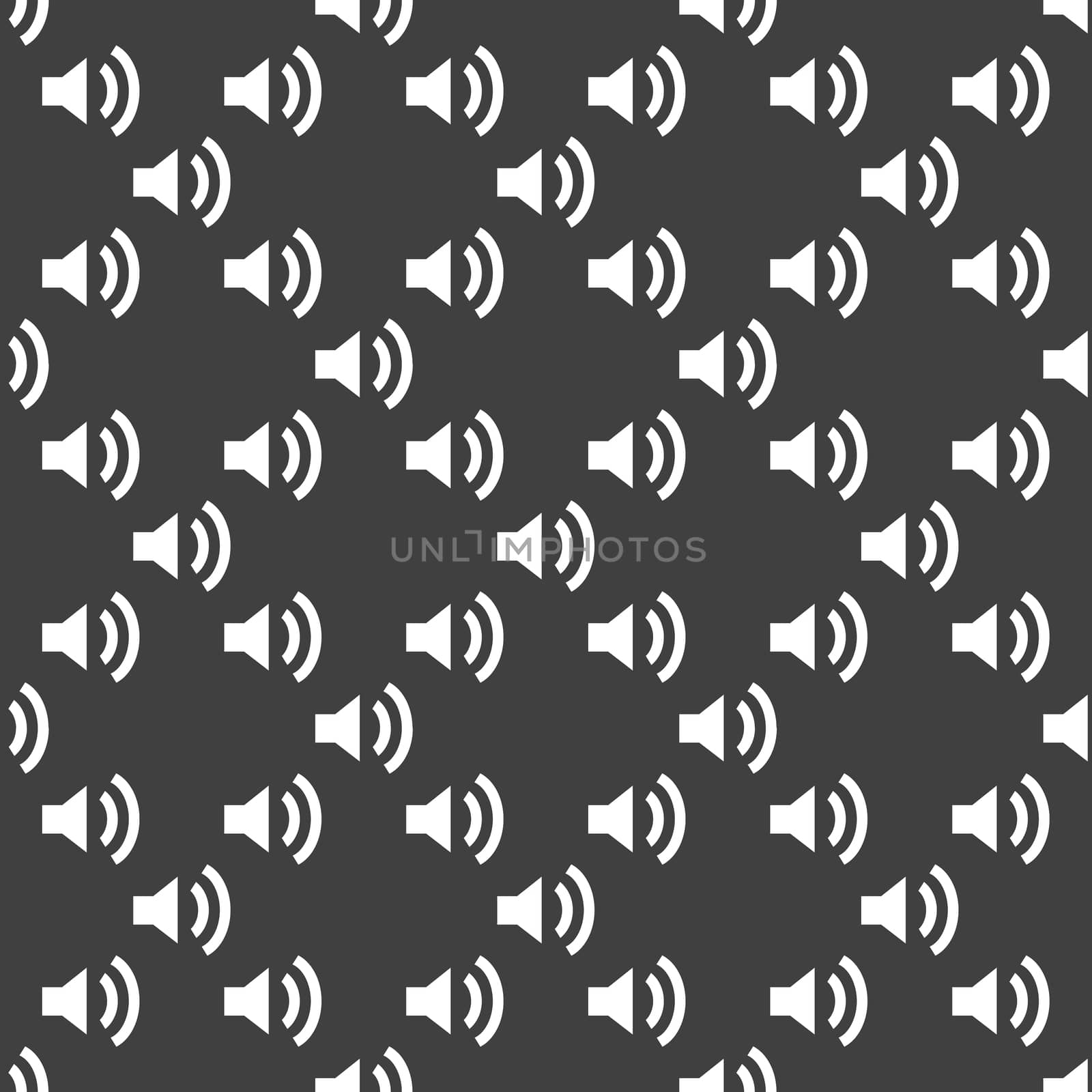 Speaker web icon. flat design. Seamless pattern. by serhii_lohvyniuk