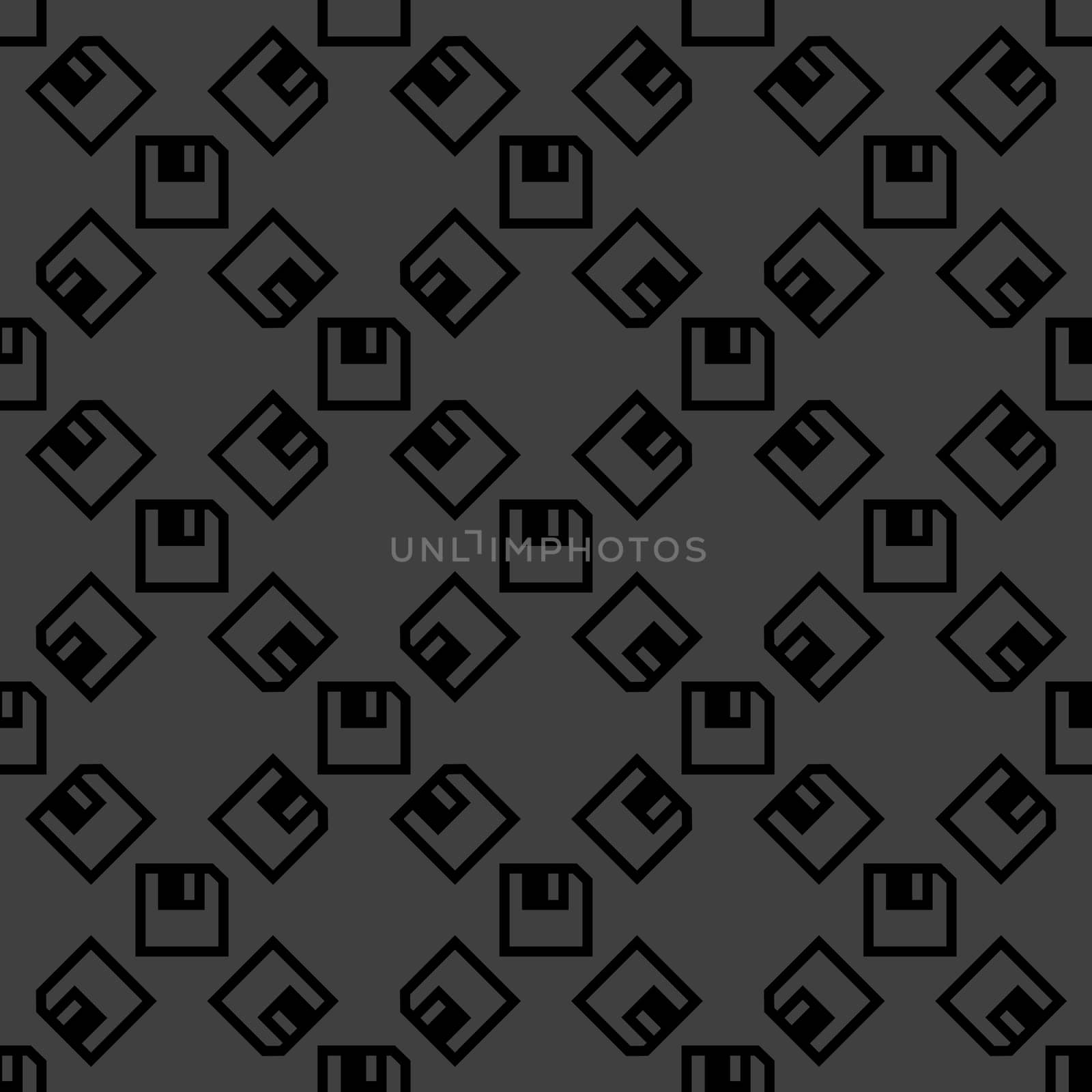 floppy disk web icon. flat design. Seamless pattern.