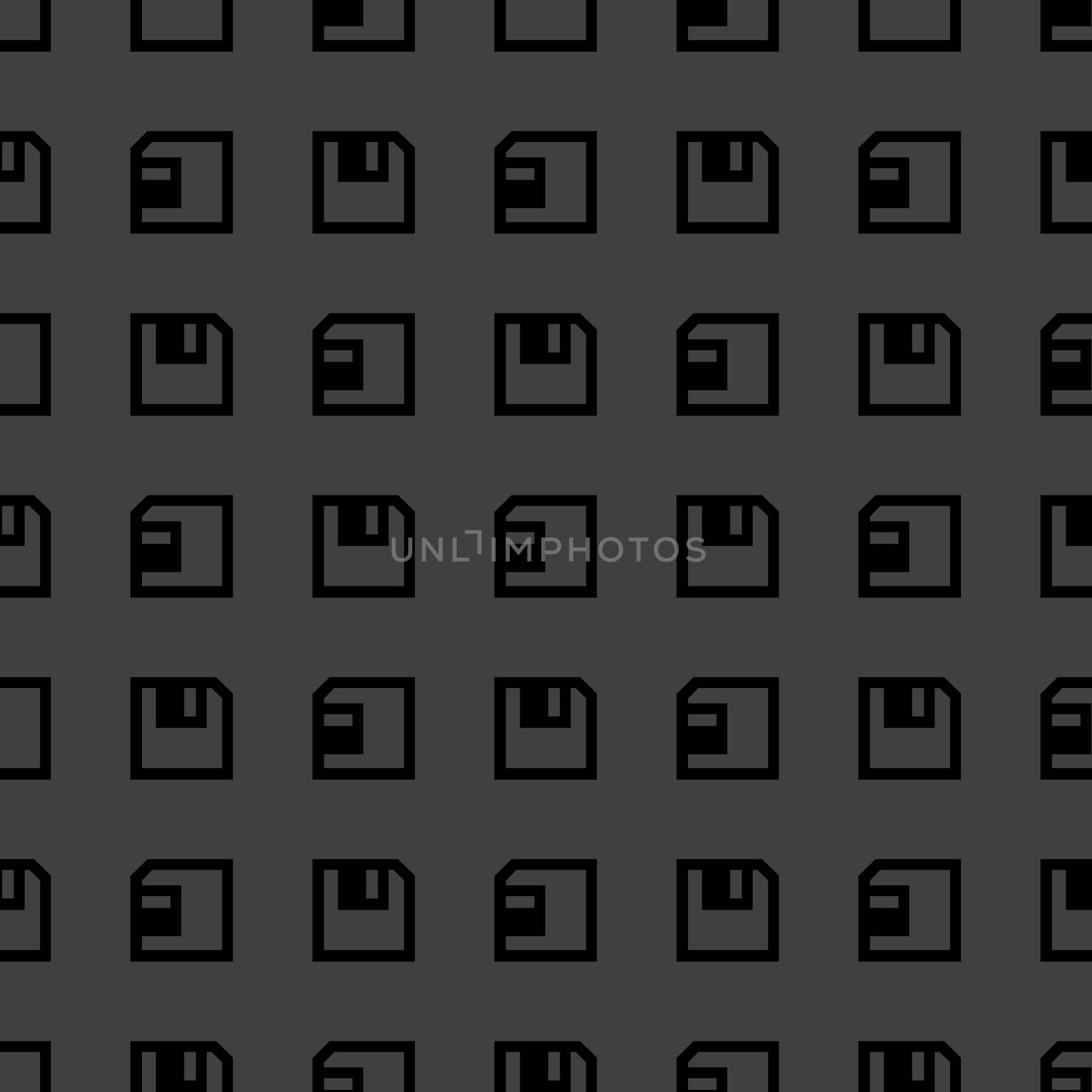 floppy disk web icon. flat design. Seamless pattern.