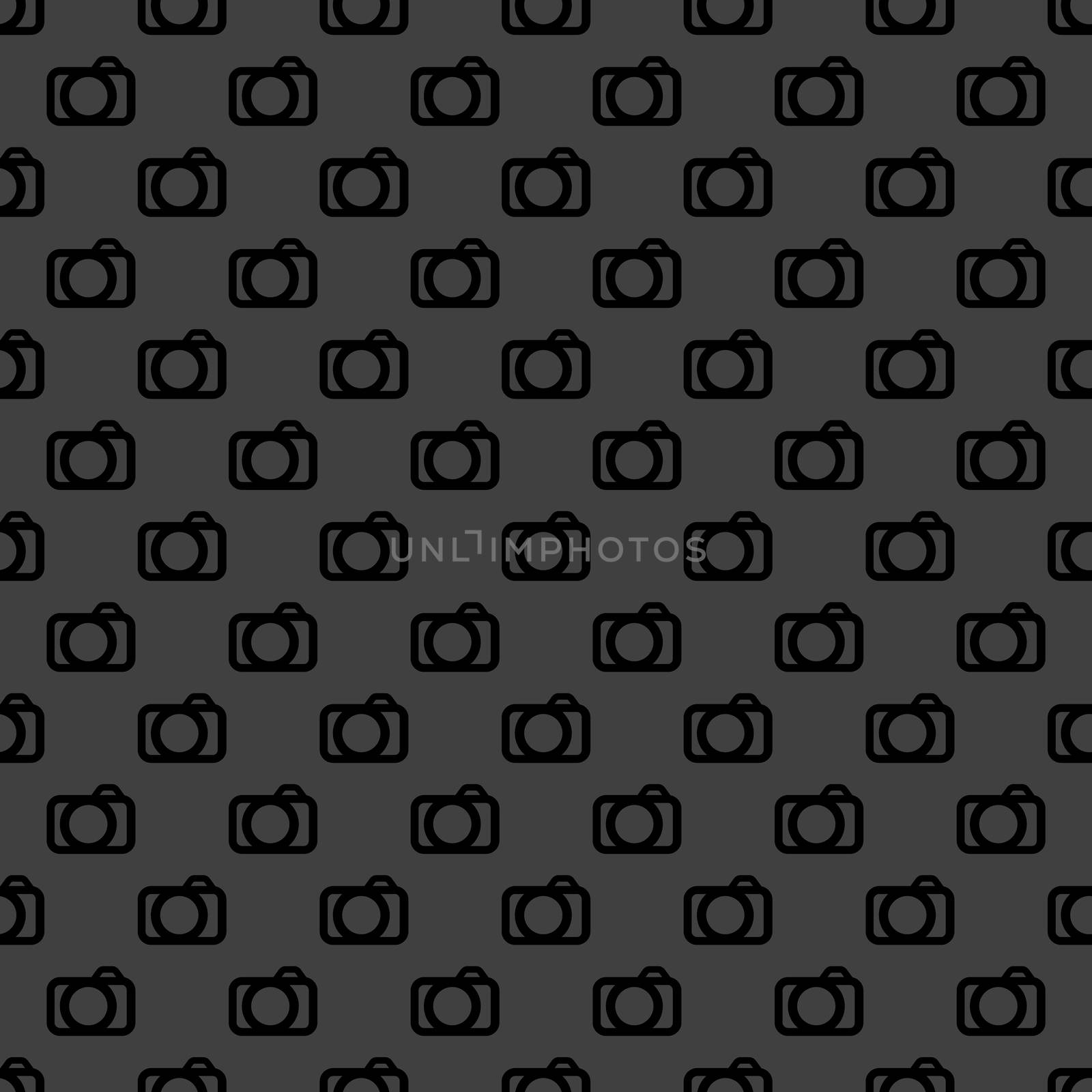 Camera web icon. flat design. Seamless pattern. by serhii_lohvyniuk