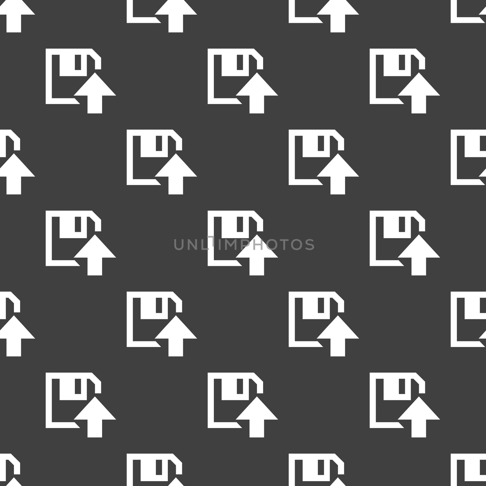floppy disk upload web icon. flat design. Seamless pattern. by serhii_lohvyniuk