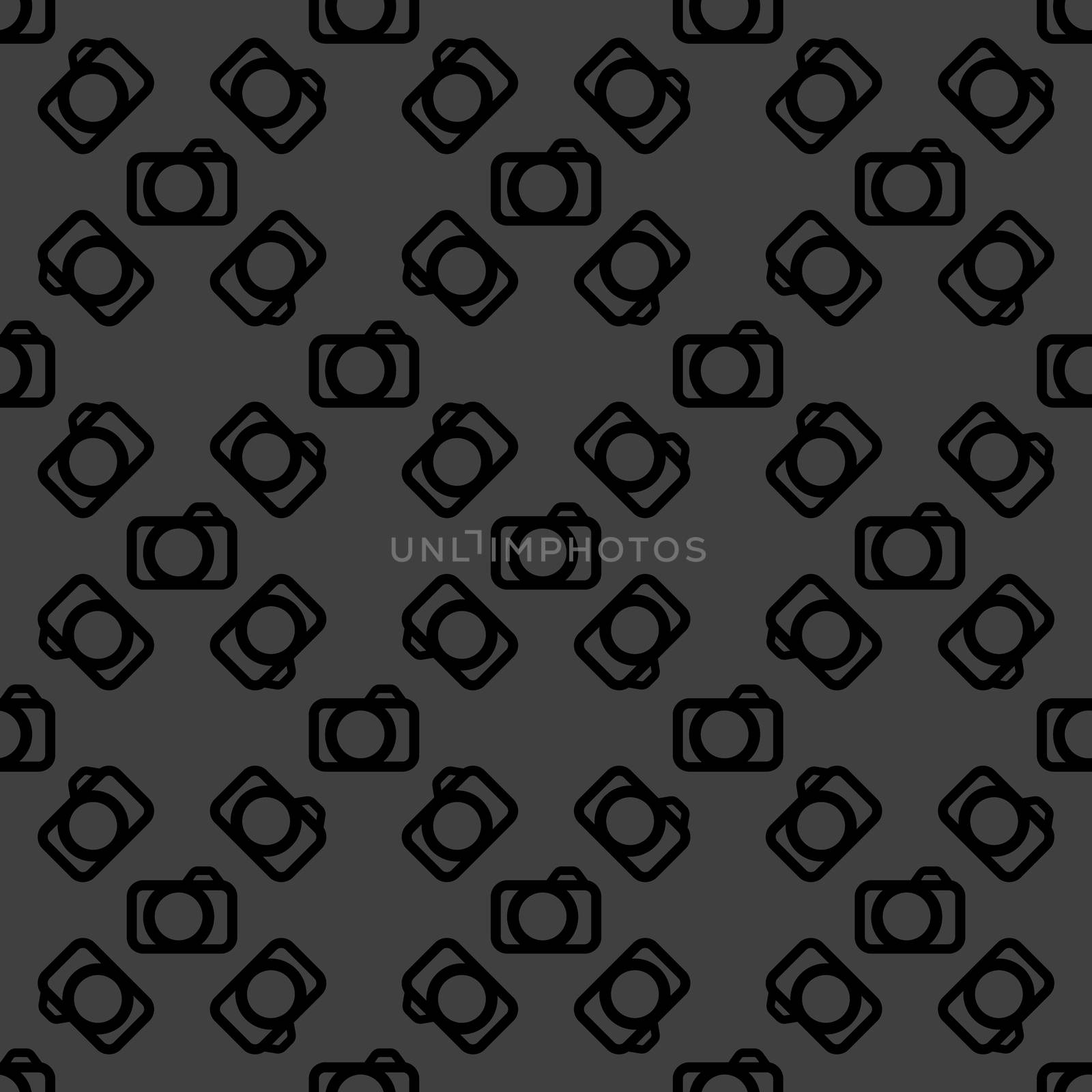 Camera web icon. flat design. Seamless pattern. by serhii_lohvyniuk