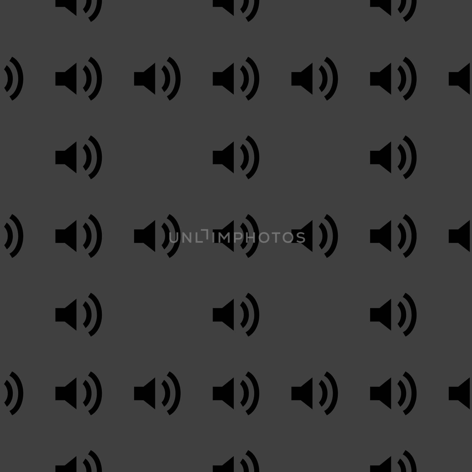 Speaker web icon. flat design. Seamless pattern. by serhii_lohvyniuk