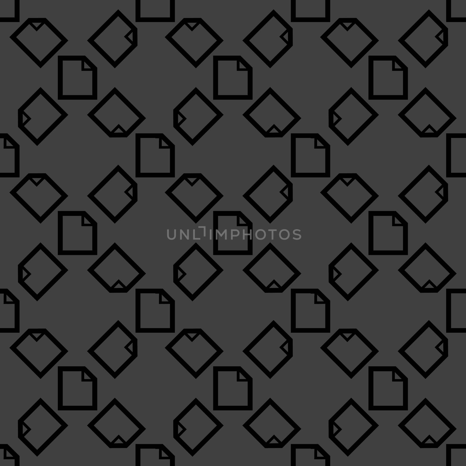 blank paper web icon. flat design. Seamless pattern.