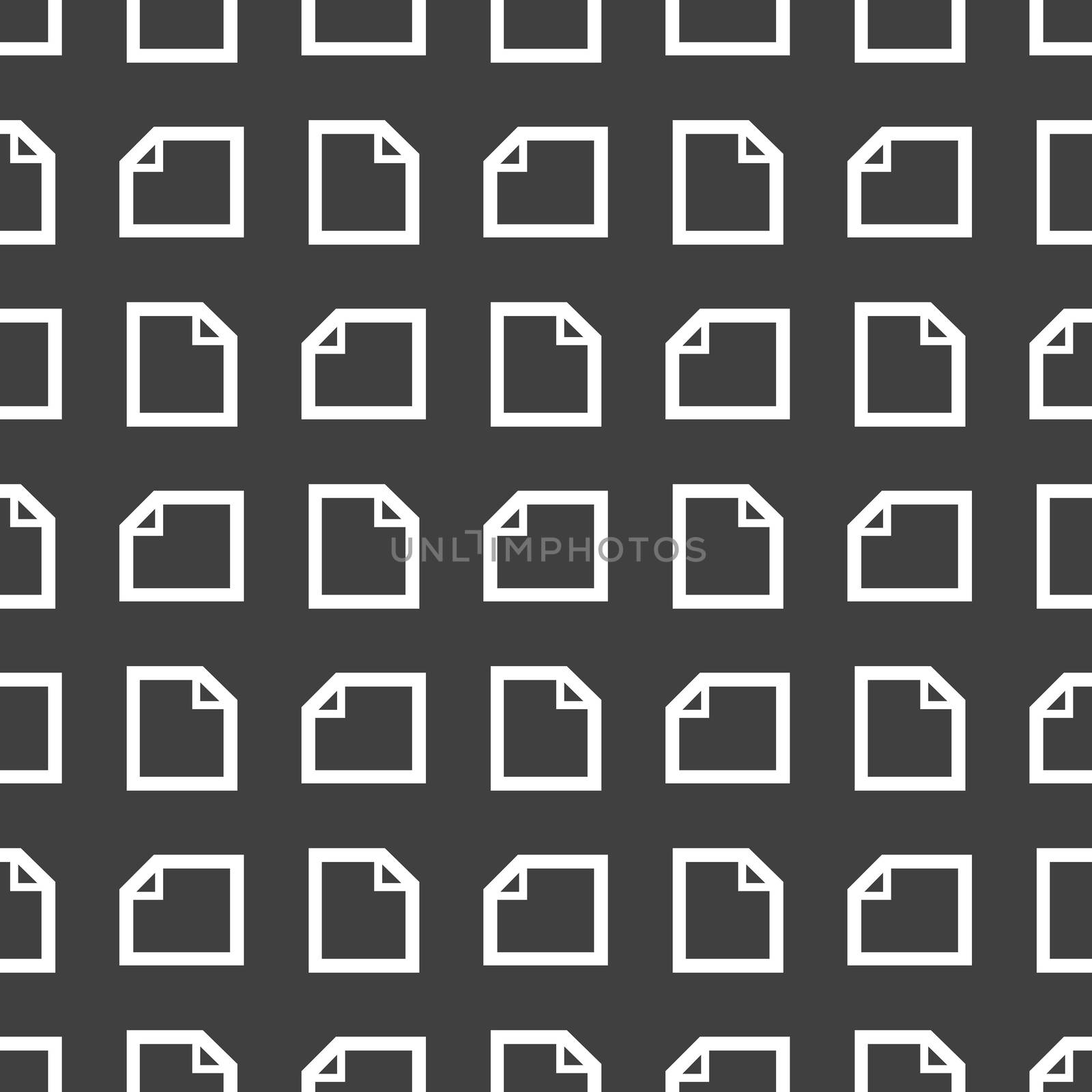 blank paper web icon. flat design. Seamless pattern.