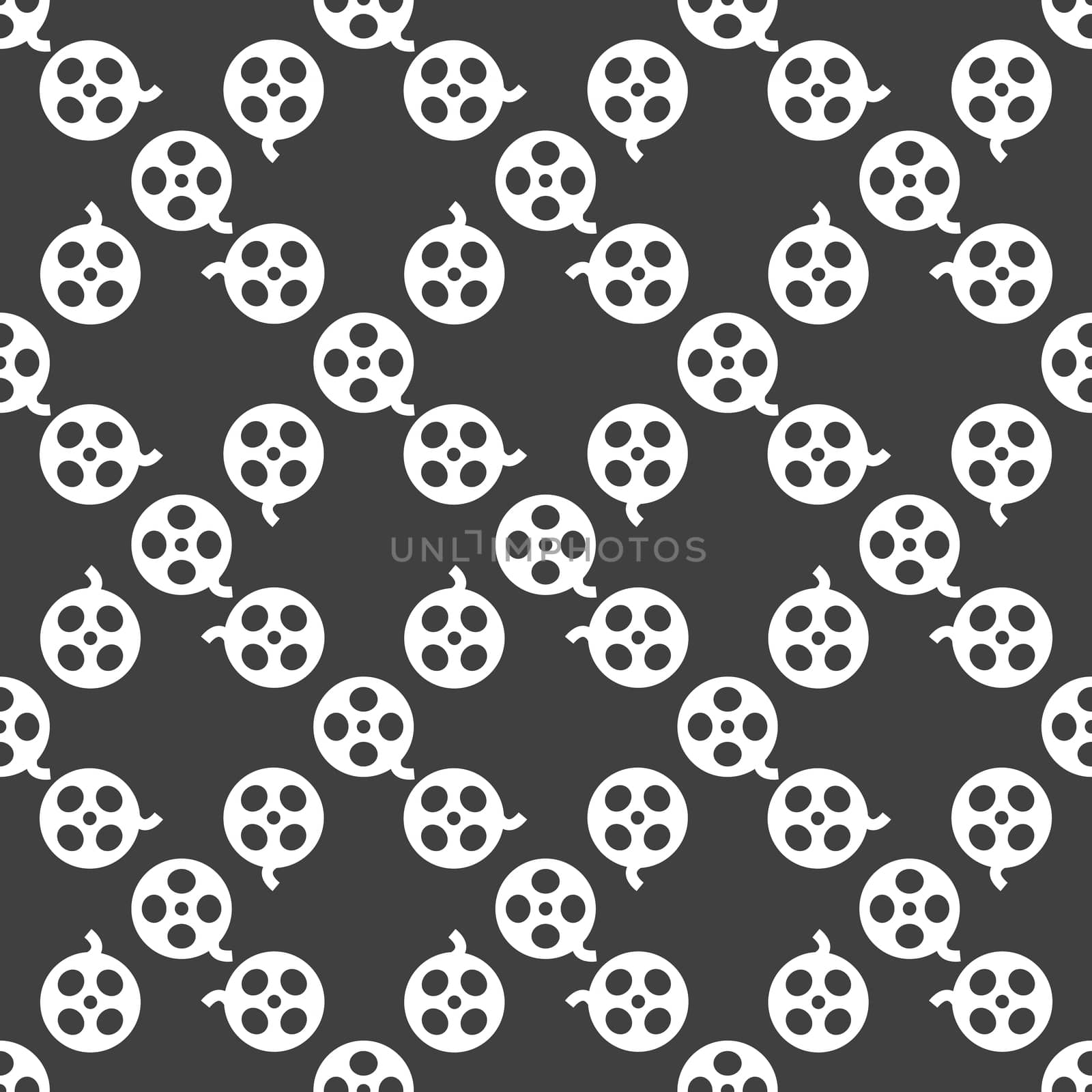 Film web icon. flat design. Seamless pattern. by serhii_lohvyniuk