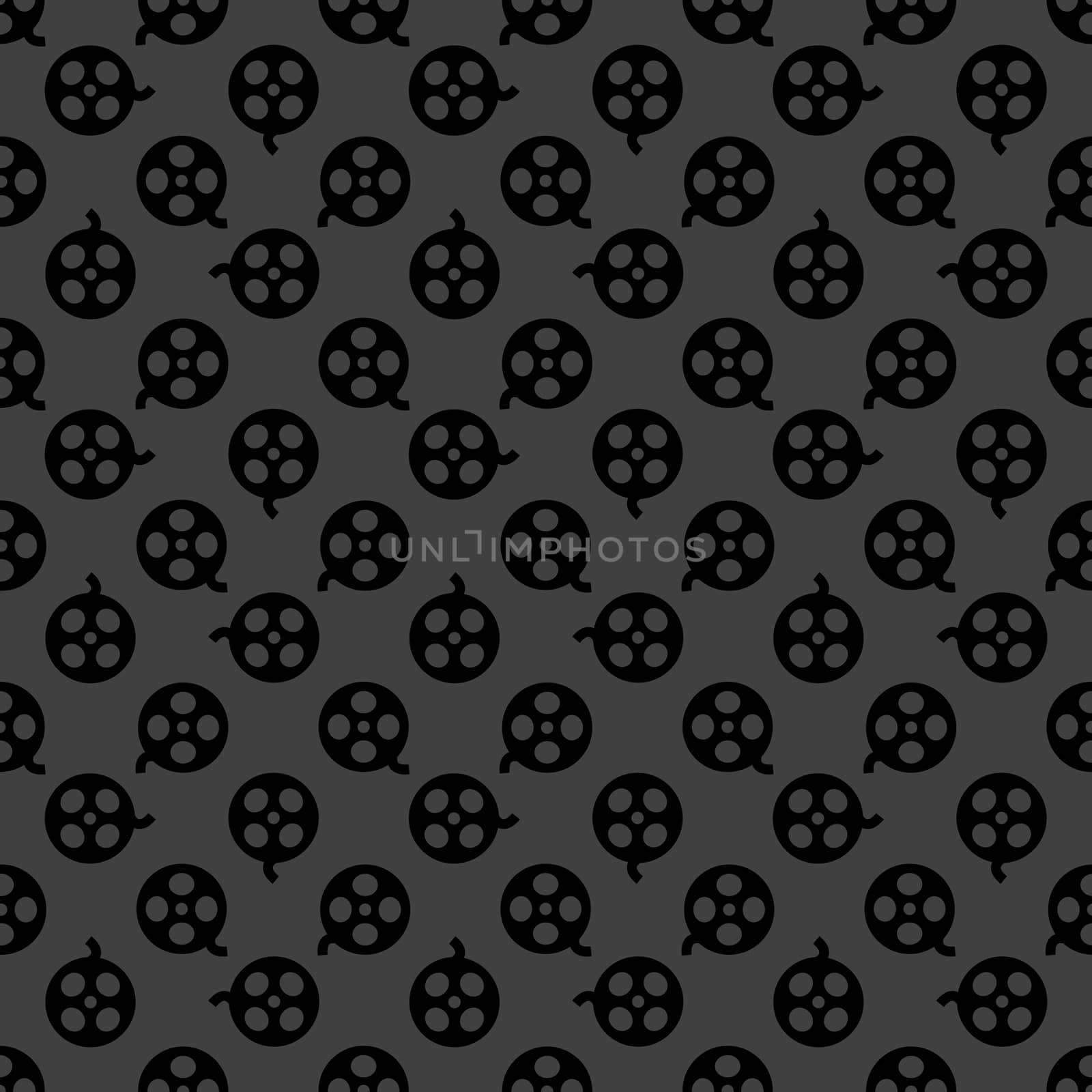 Film web icon. flat design. Seamless pattern.
