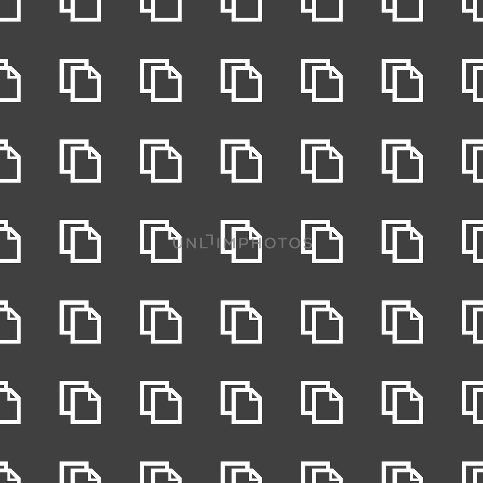 blank paper web icon. flat design. Seamless pattern.